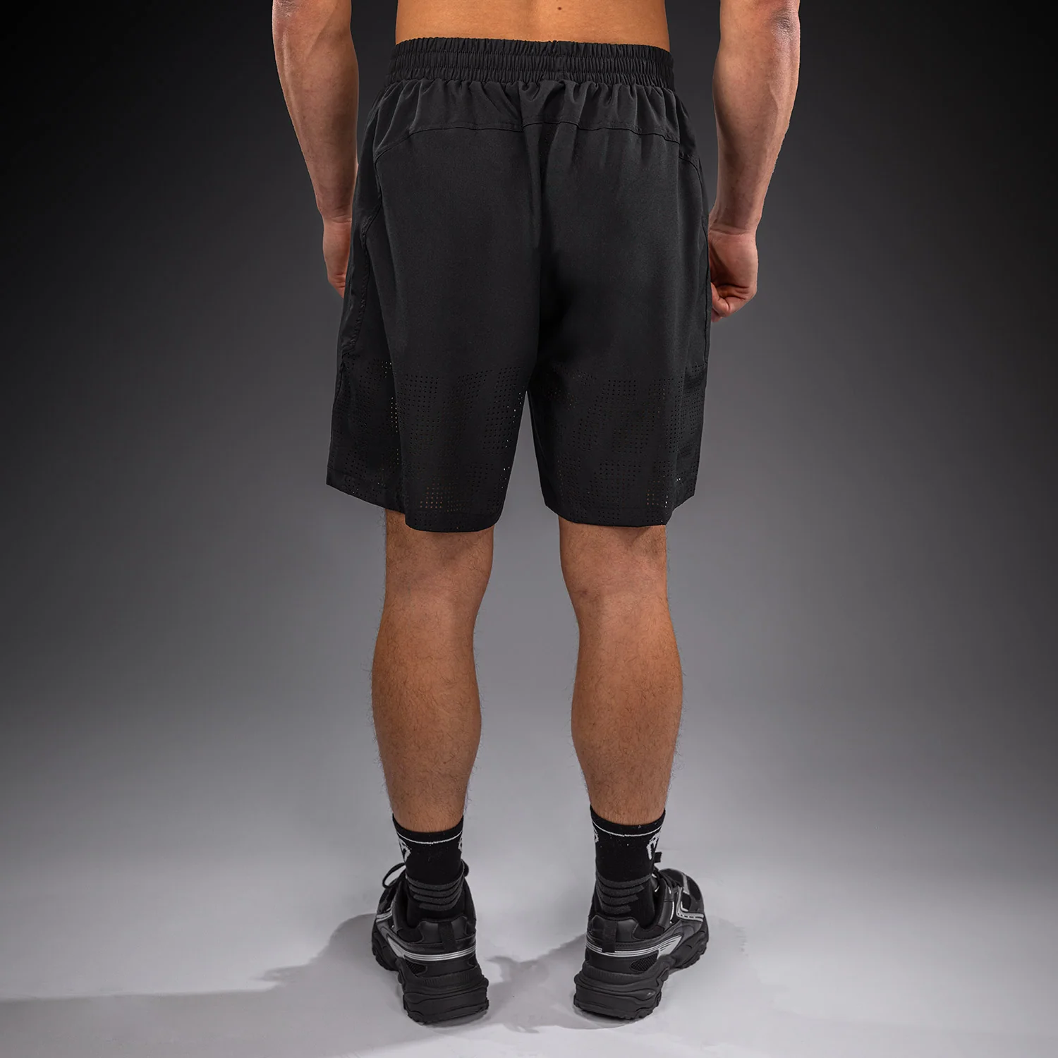 Venum Lazer Training Shorts - Black/Grey - Image 5