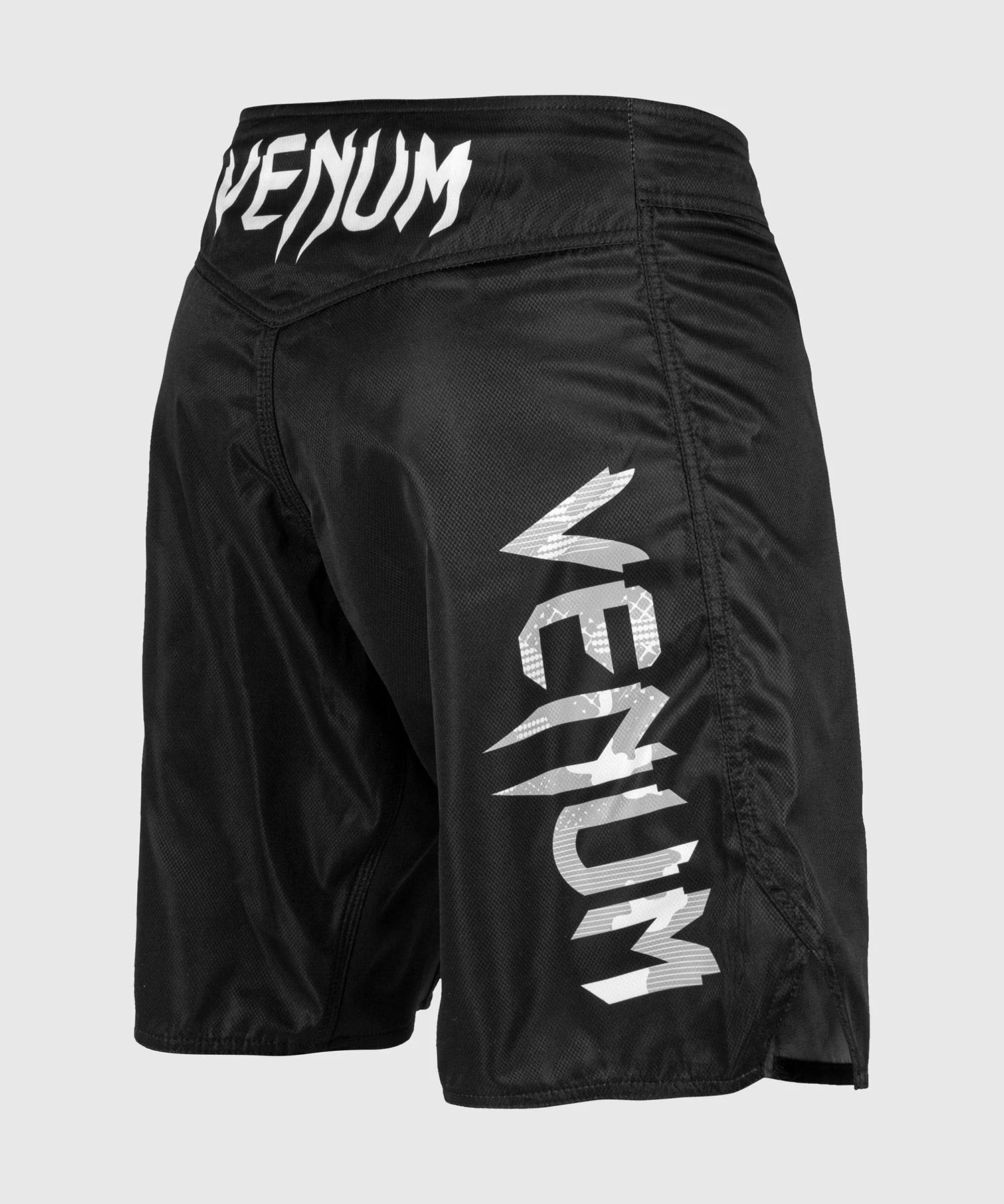 Venum Light 3.0 Fightshorts - Black/White Camo - Image 2