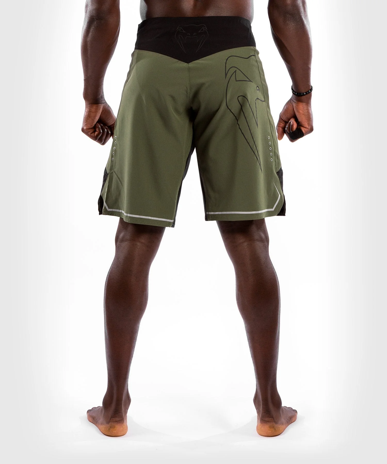 Venum Light 4.0 Fightshort - Khaki/Silver - Image 2