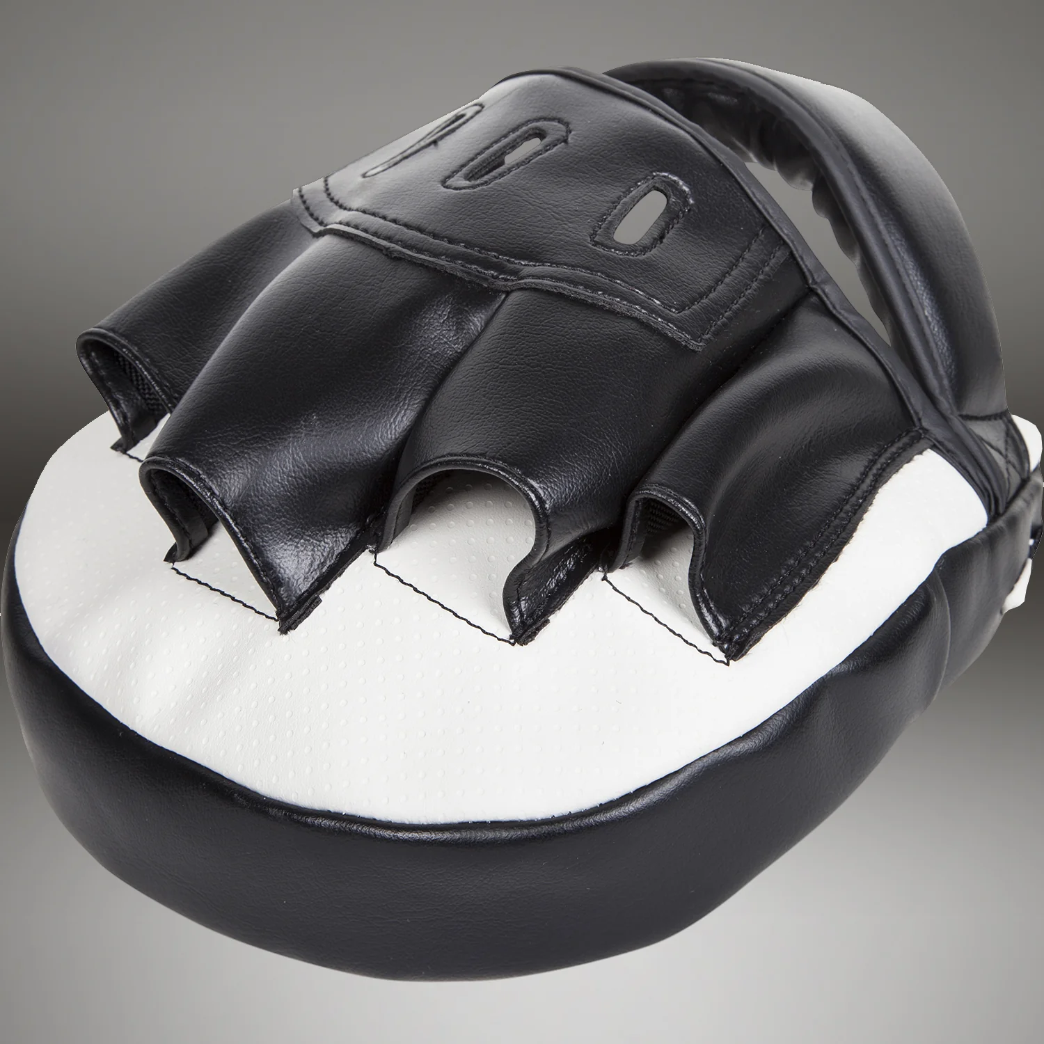 Venum Light Focus Mitts - White/Black (Pair) - Image 4