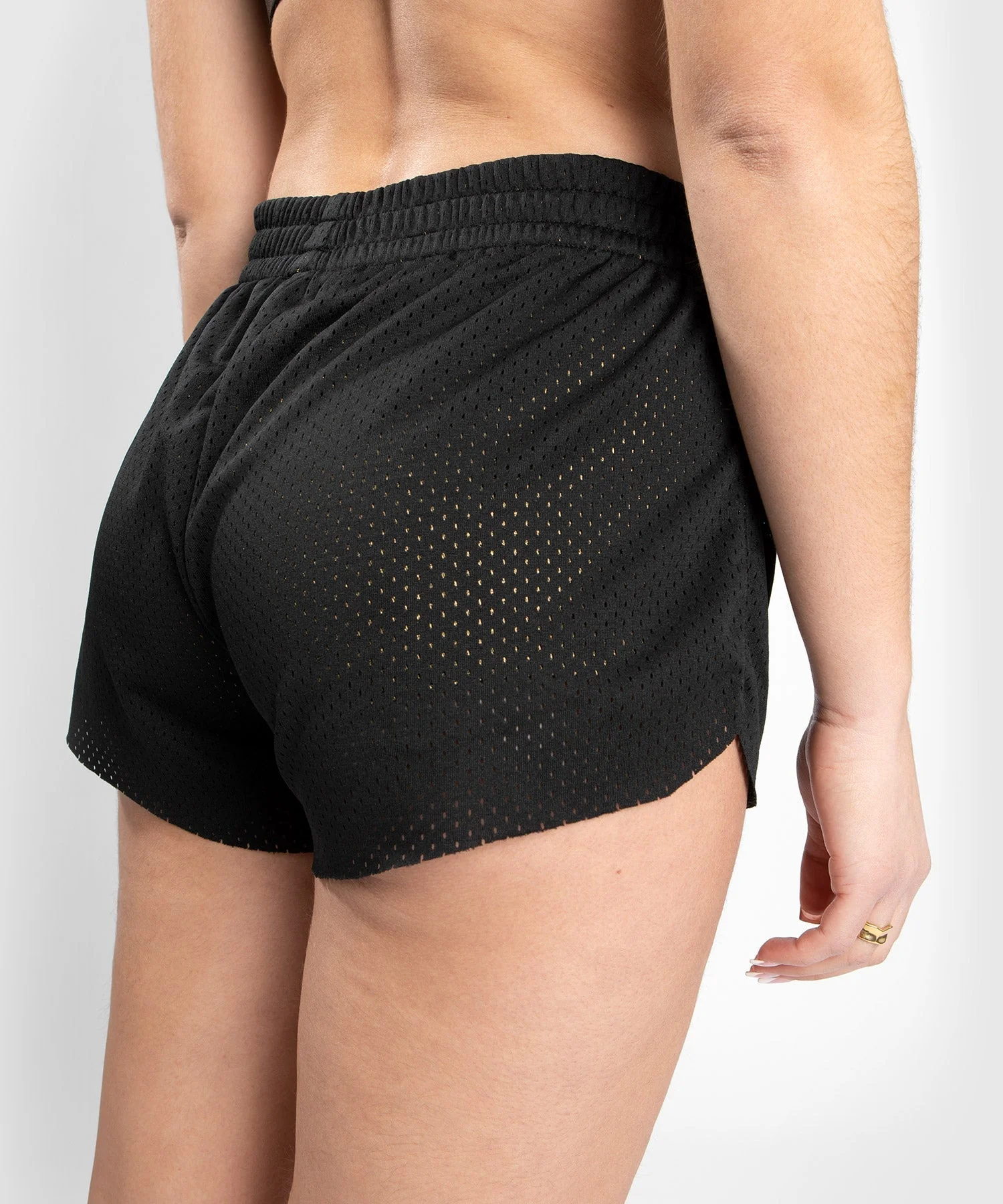 Venum Lightning Double Layer Shorts - For Women - Black/Gold - Image 6