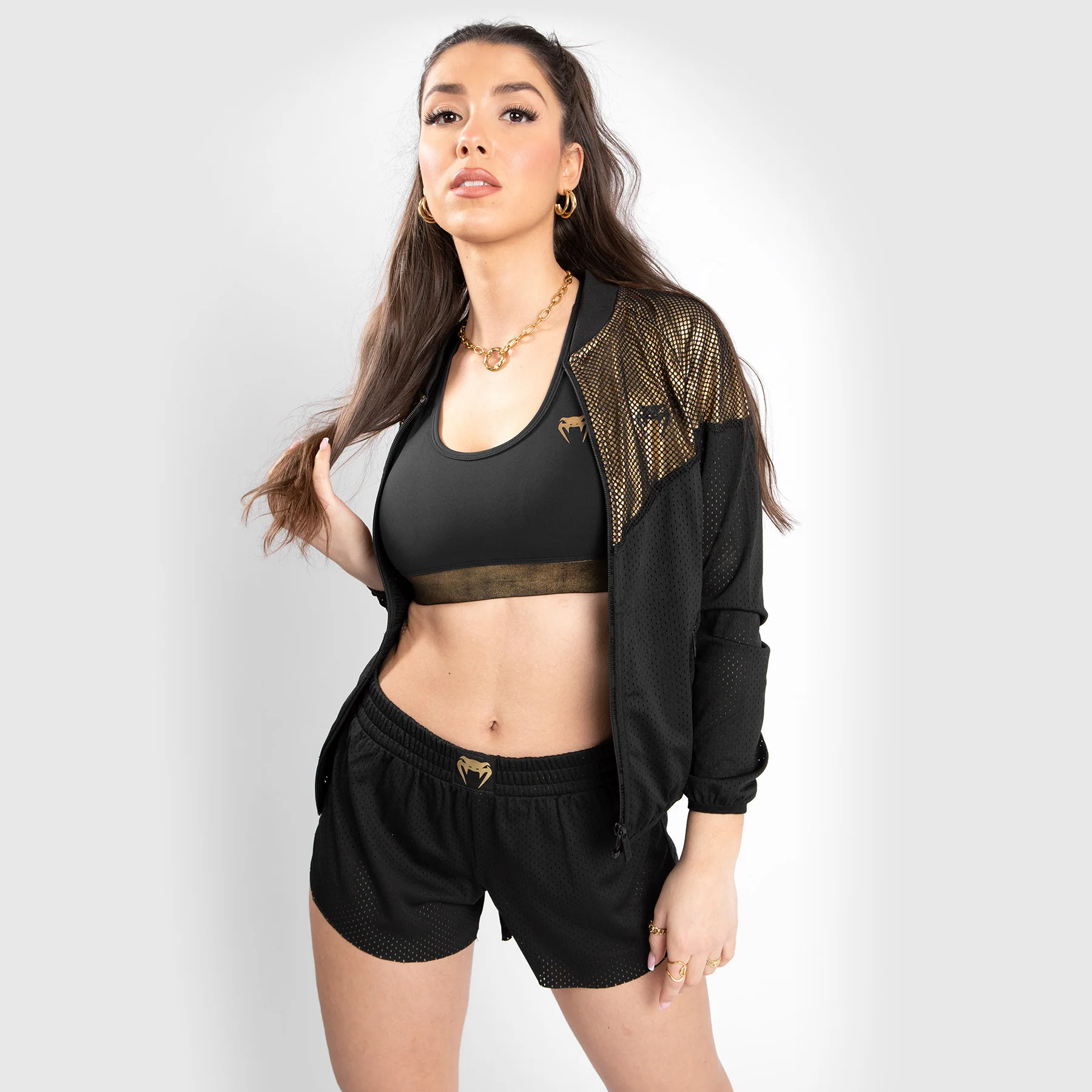 Venum Lightning Mesh Jacket - For Women - Black/Gold