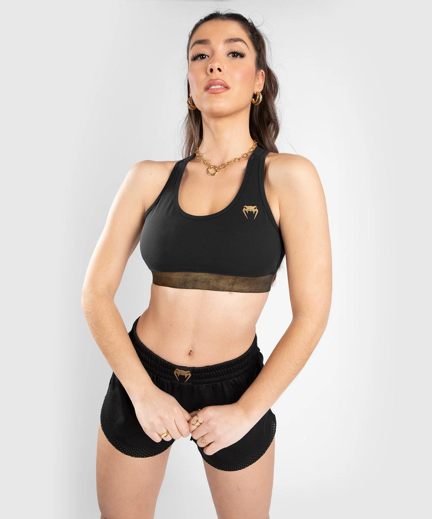 Venum Lightning Sport Bra - Black/Gold - Image 3
