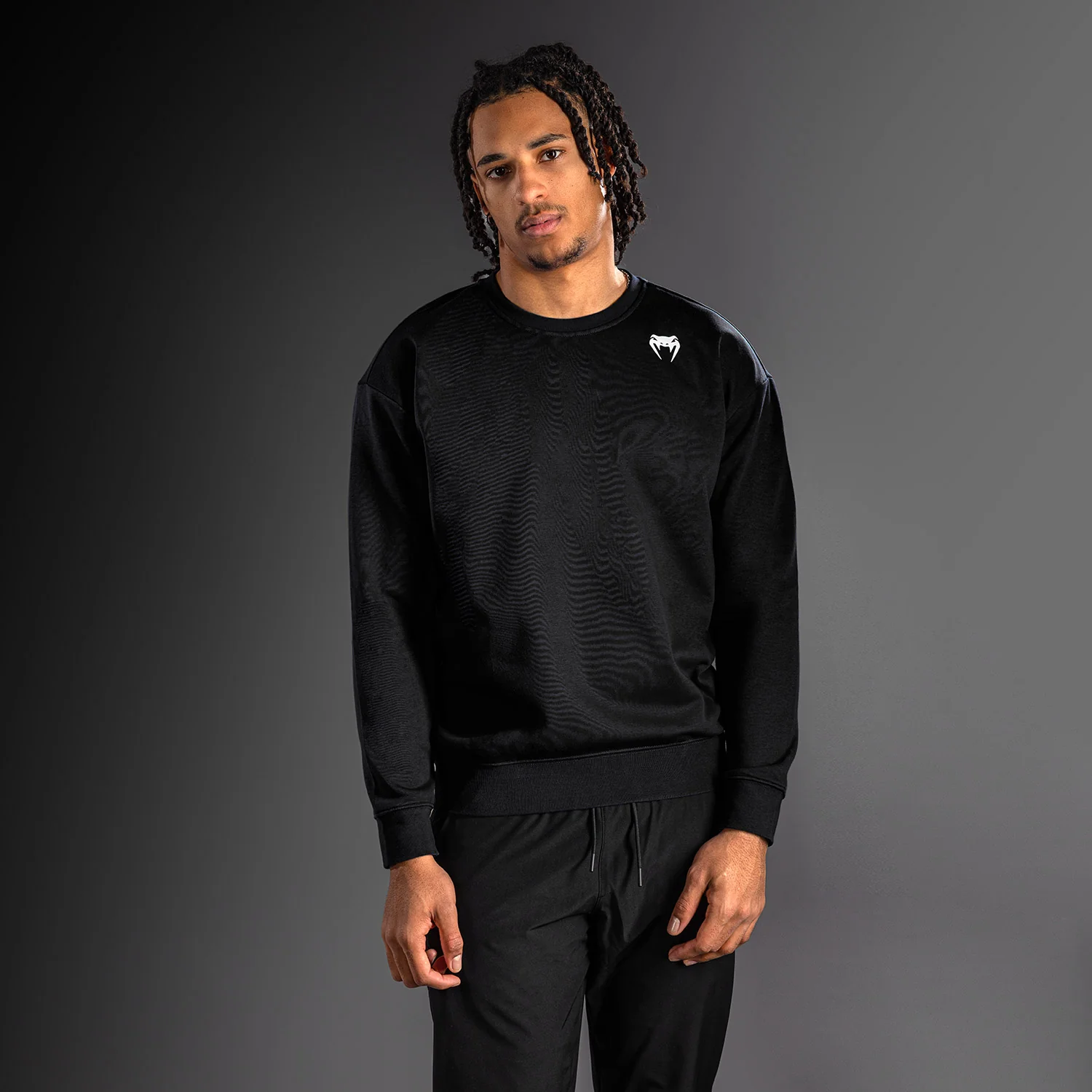 Venum Lineup Fleece Crew - Black/White