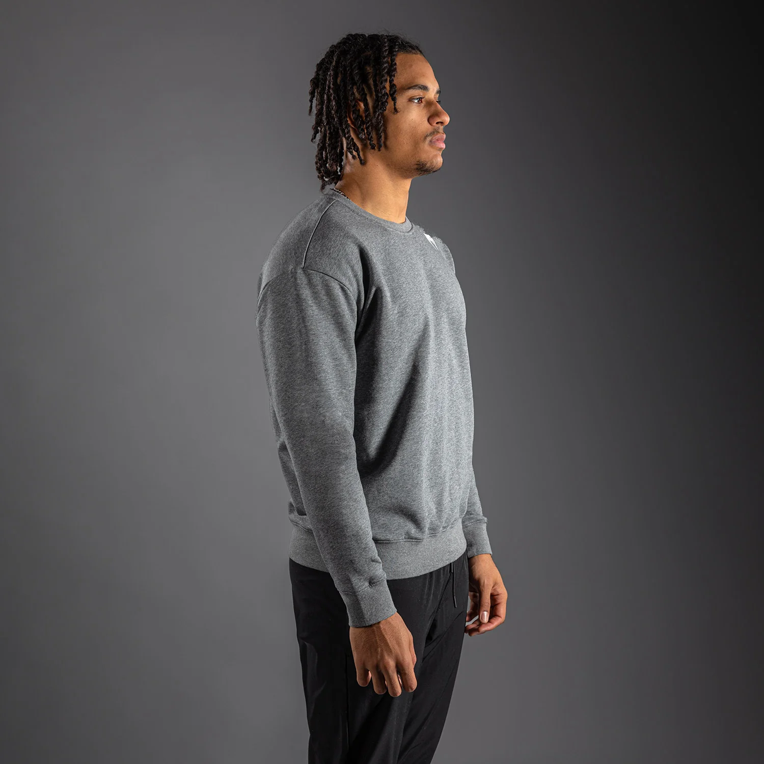 Venum Lineup Fleece Crew - Grey/White - Image 2