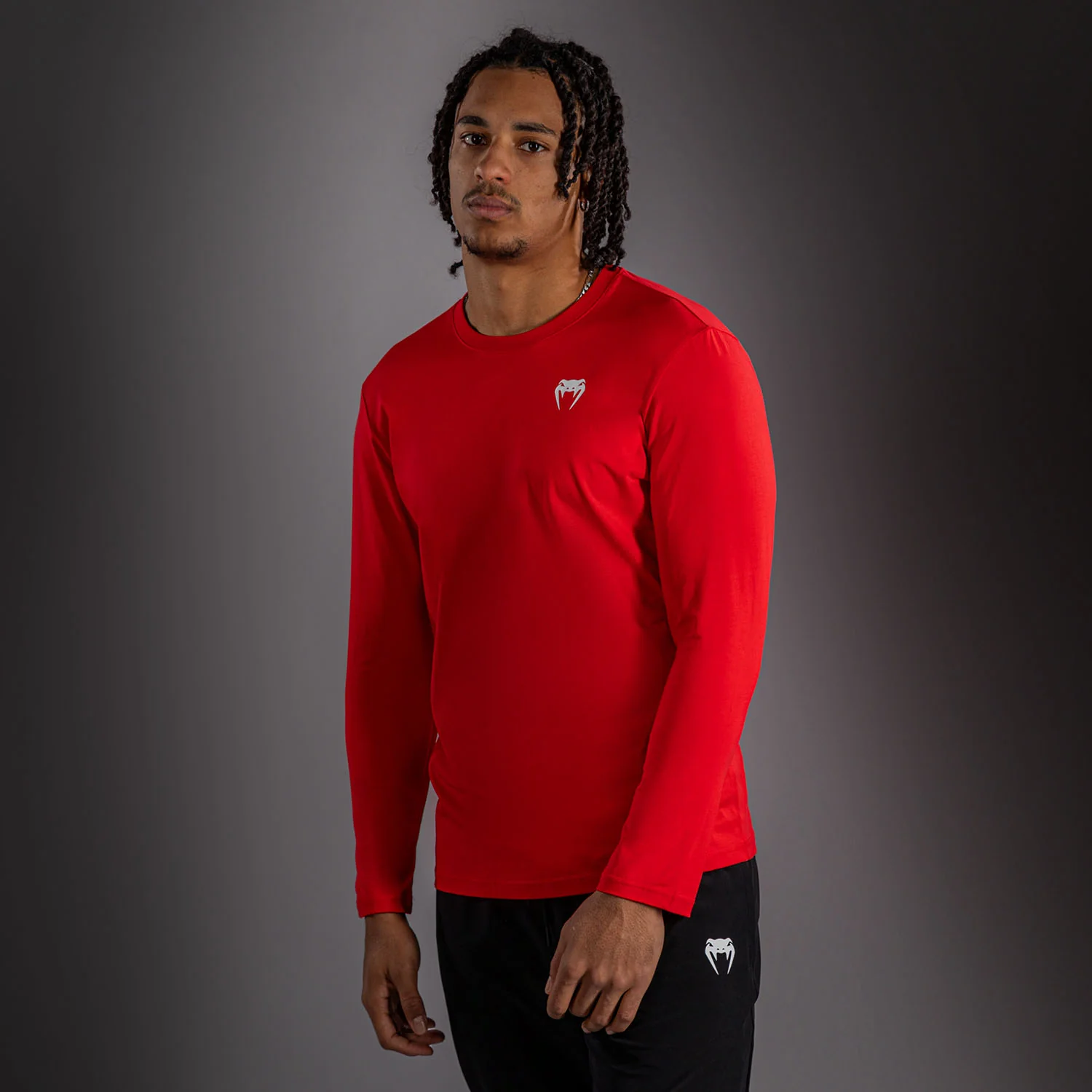 Venum Lineup Long Sleeve T-Shirt - Red/White - Image 5