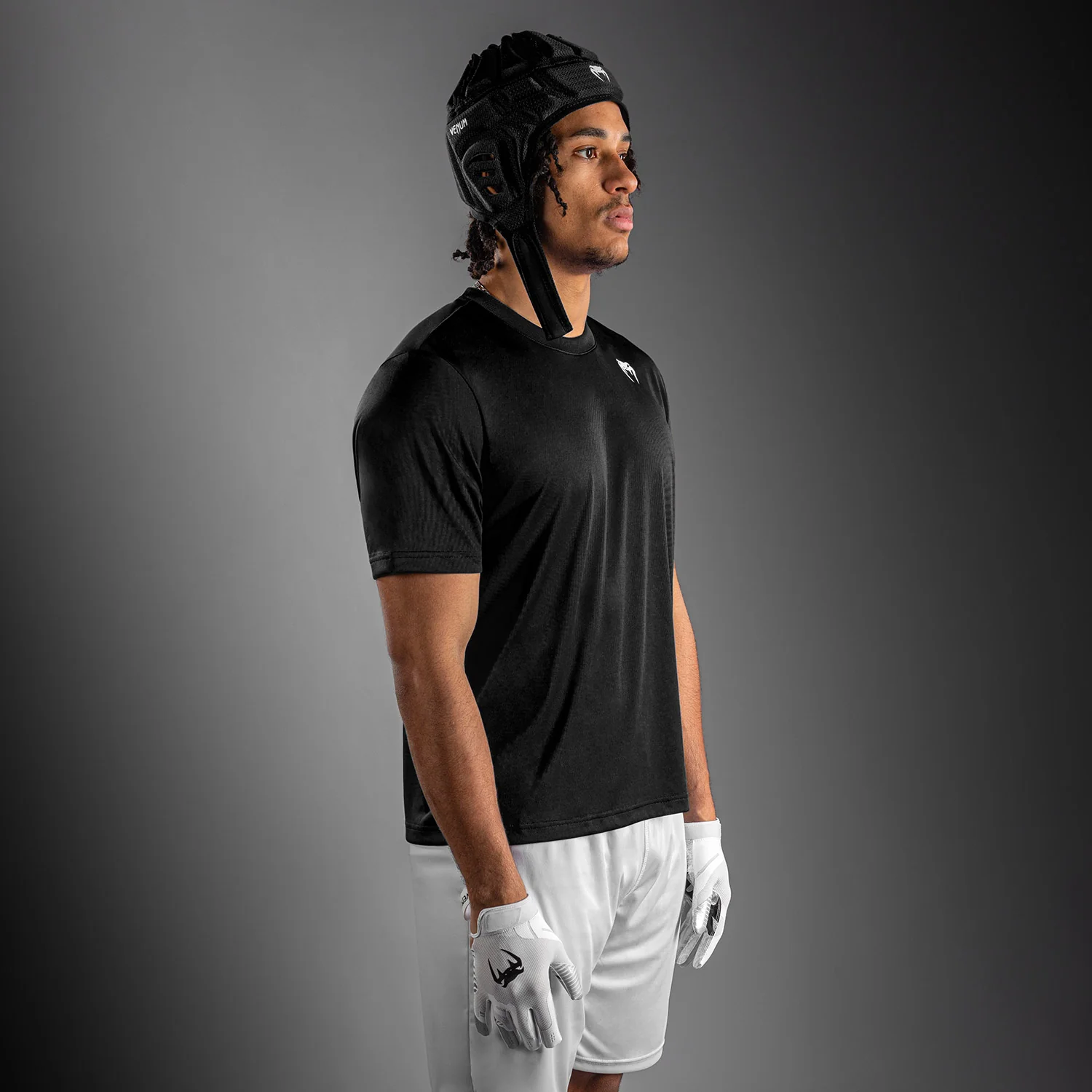 Venum Lineup Performance Short Sleeve T-Shirt - Black/White - Image 2