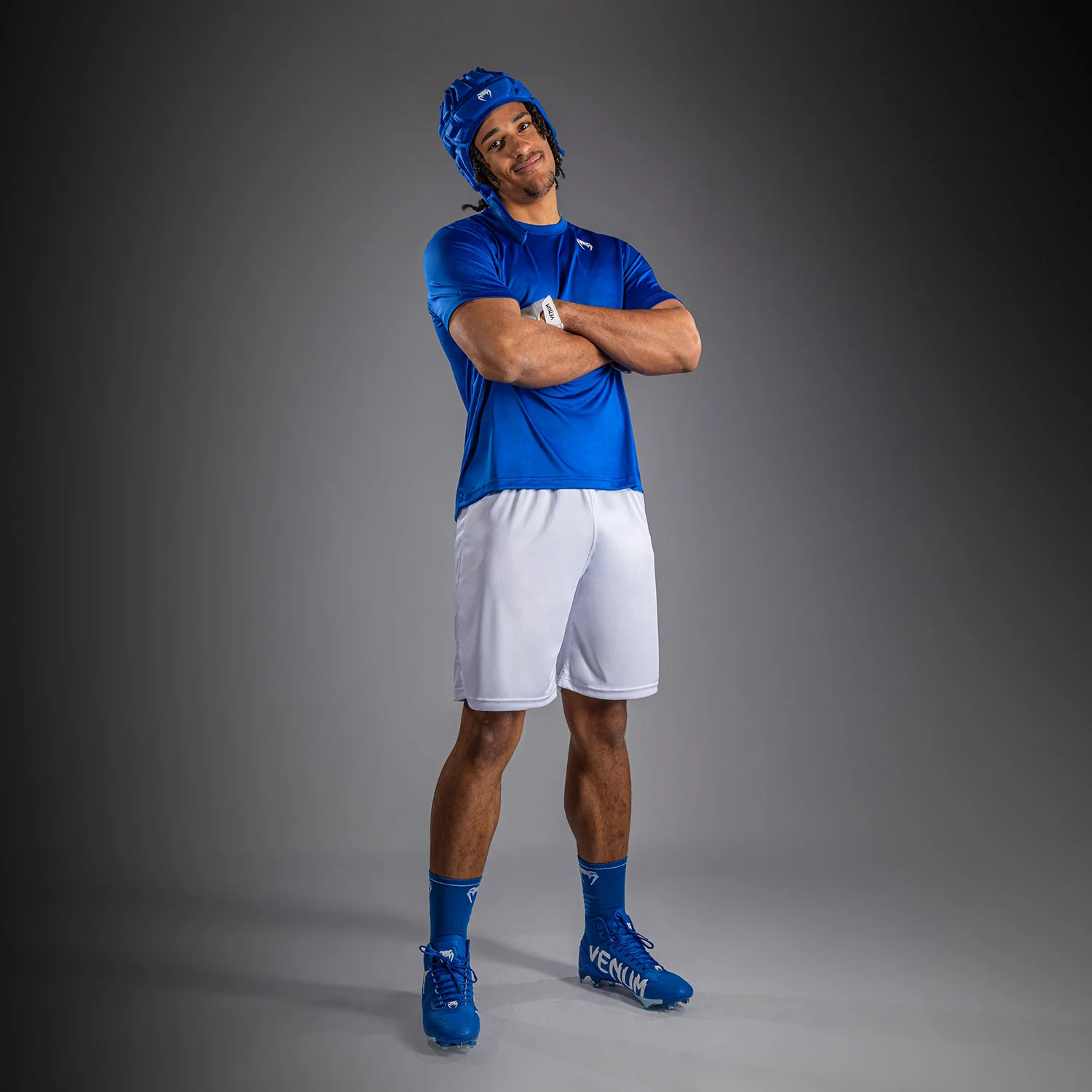Venum Lineup Performance Short Sleeve T-Shirt Royal - Blue/White - Image 6