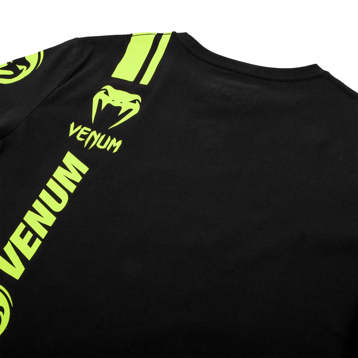 Venum Logos T-shirt - Black/Neo Yellow - Image 7