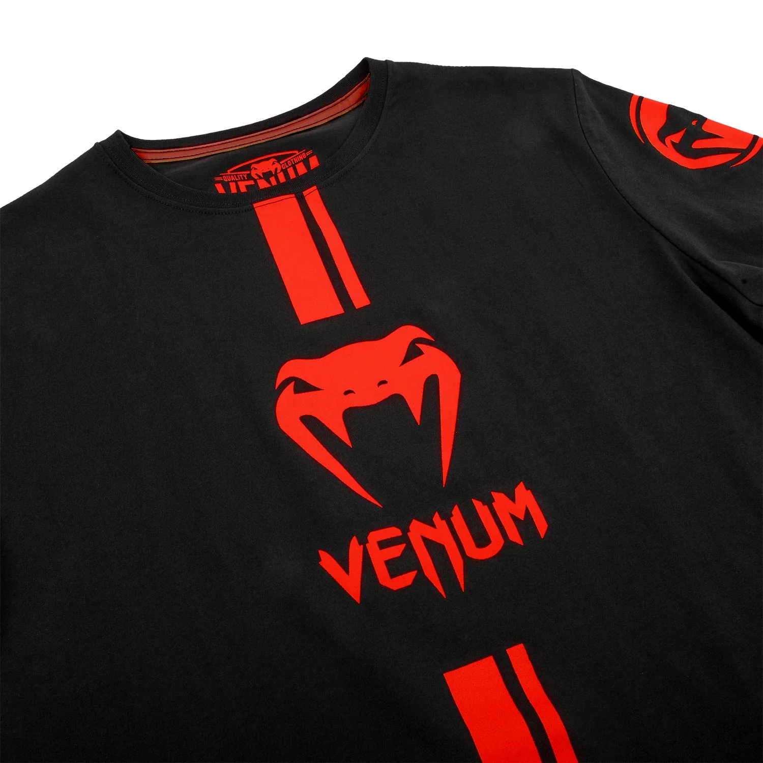 Venum Logos T-shirt - Black/Red - Image 6