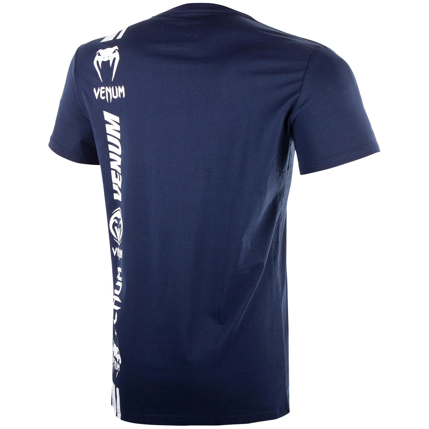 Venum Logos T-shirt - Navy Blue/White - Image 3