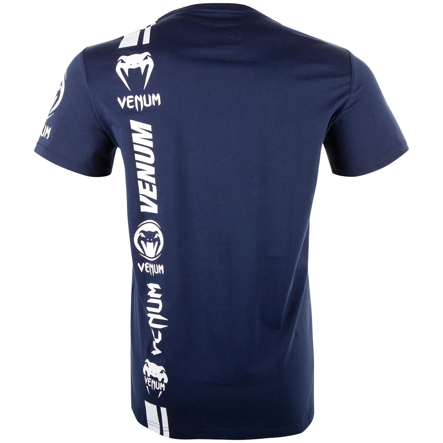 Venum Logos T-shirt - Navy Blue/White - Image 4