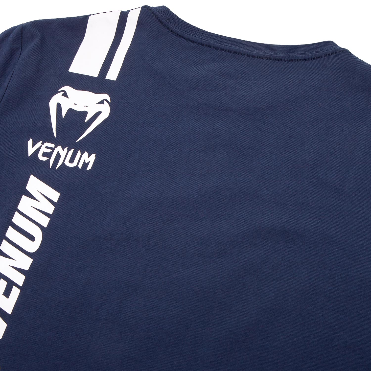 Venum Logos T-shirt - Navy Blue/White - Image 7