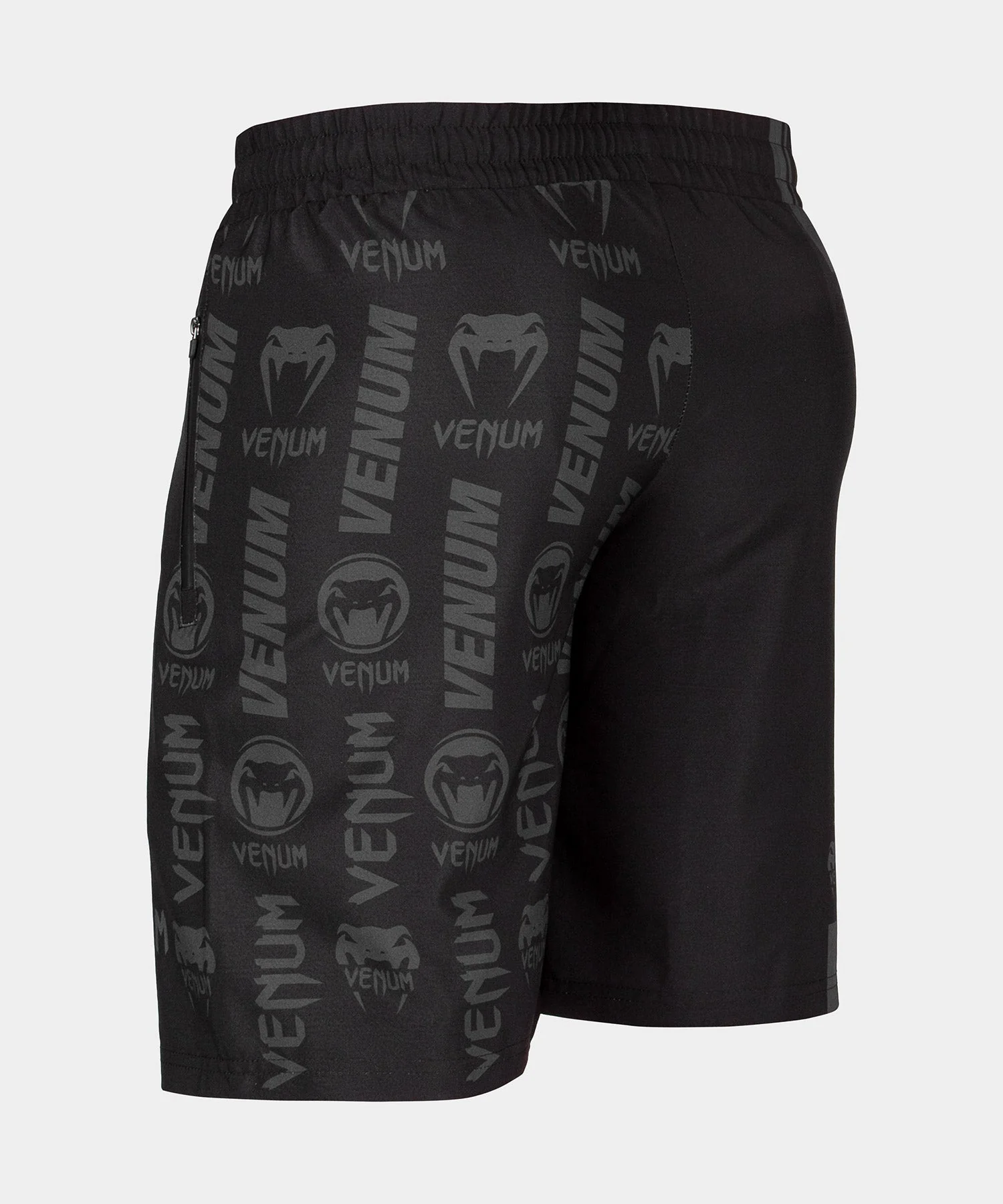 Venum Logos Training Shorts - Black/Black - Image 3