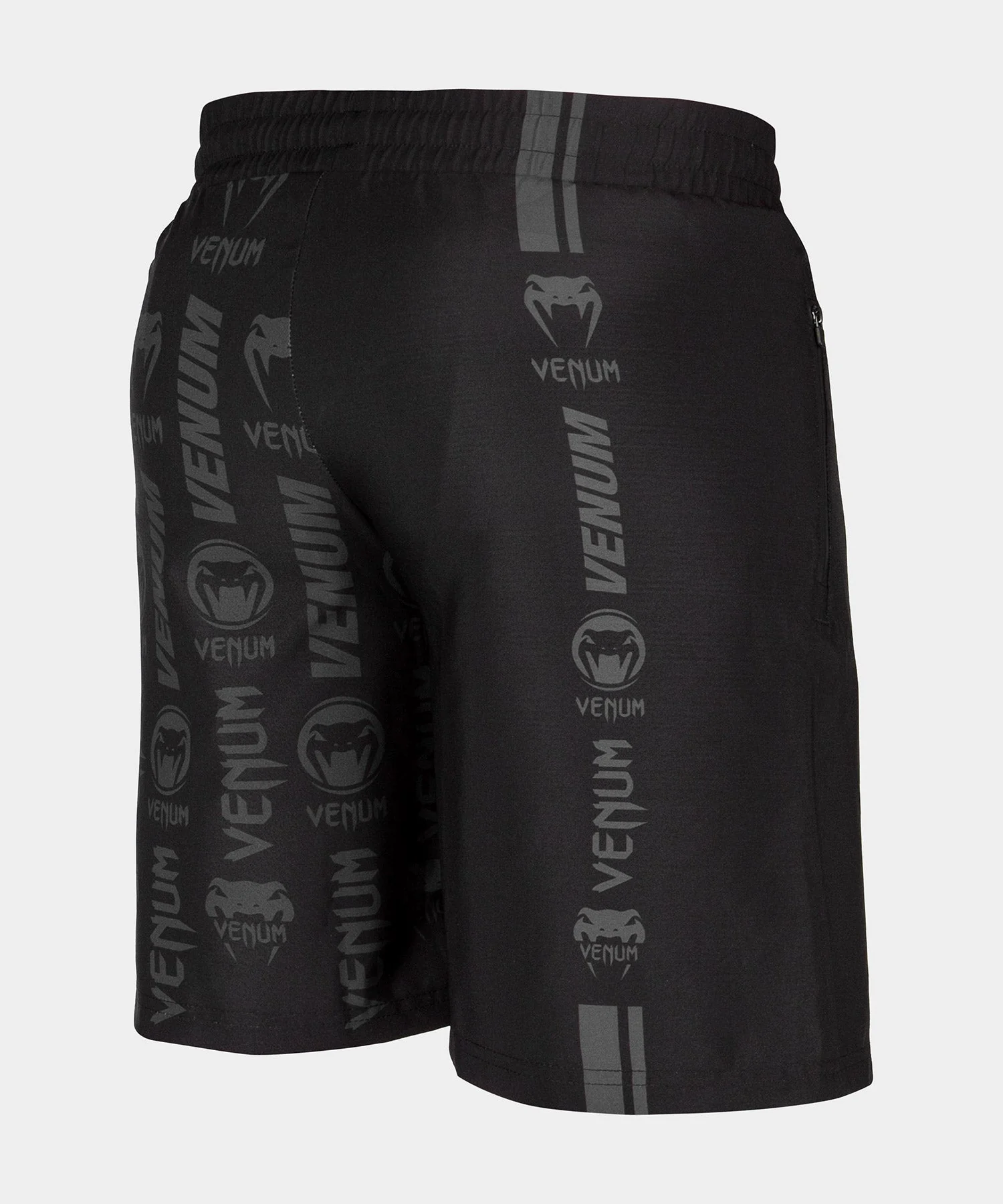 Venum Logos Training Shorts - Black/Black - Image 4