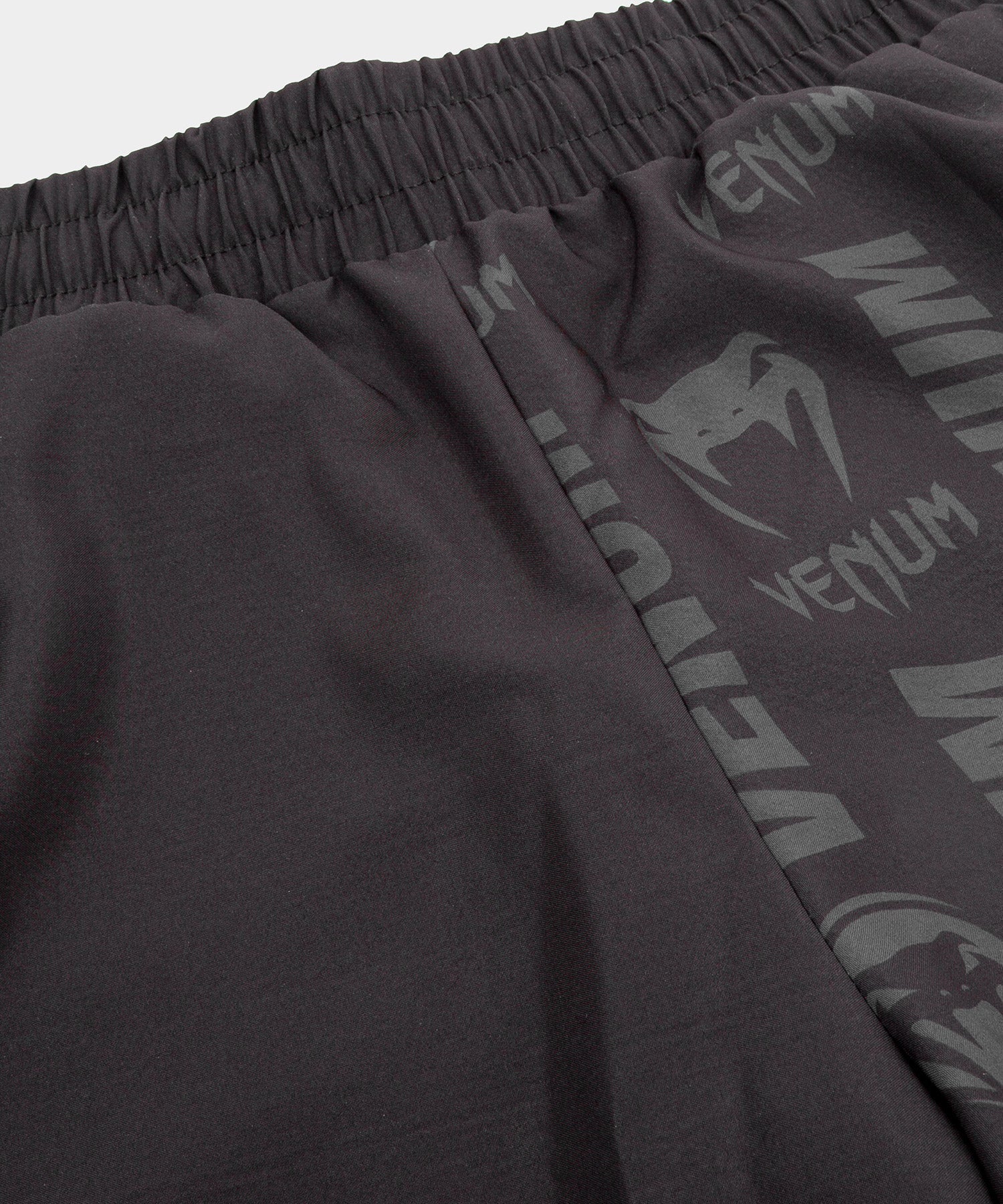 Venum Logos Training Shorts - Black/Black - Image 5
