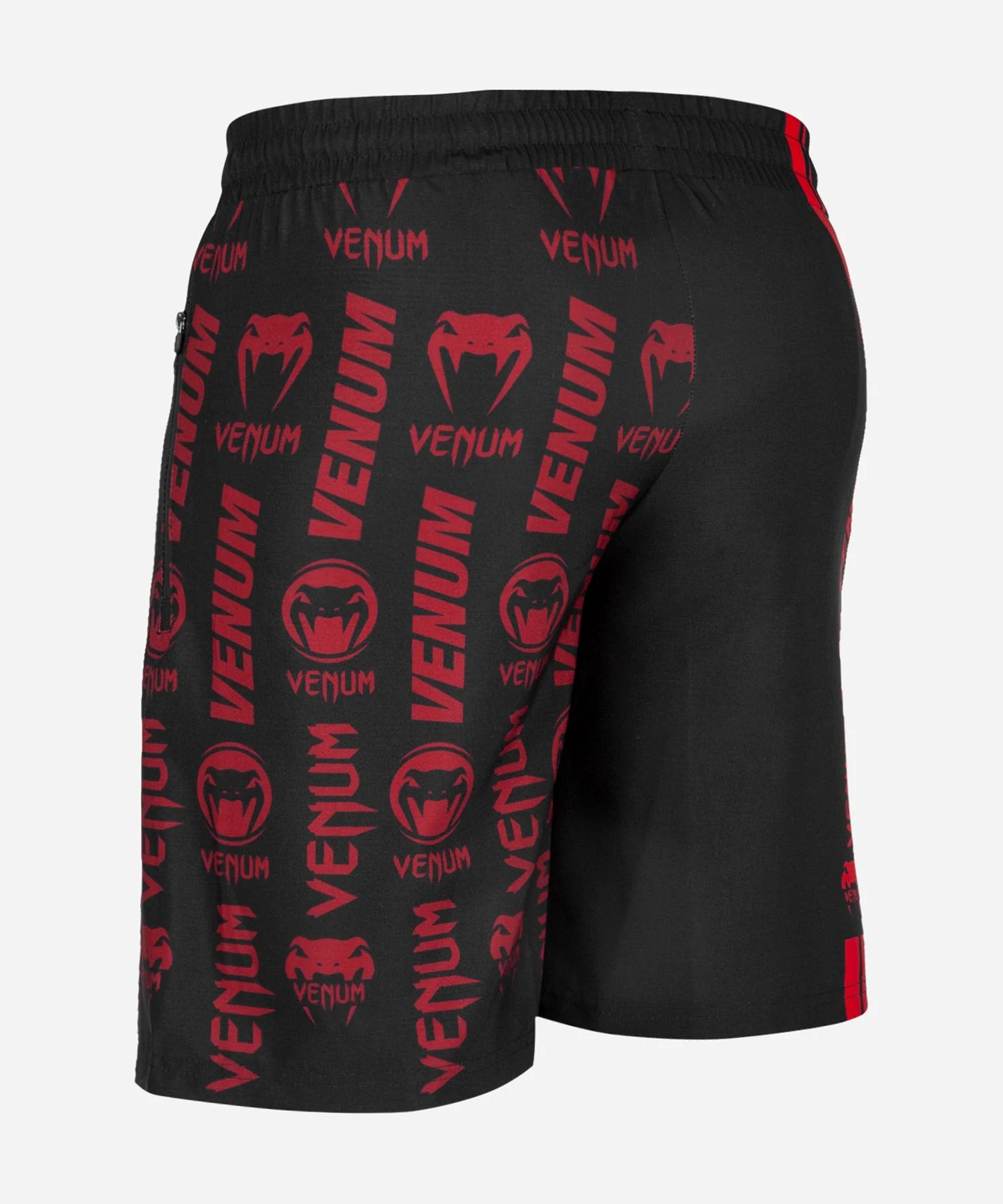 Venum Logos Training Shorts - Black/Red - Image 3
