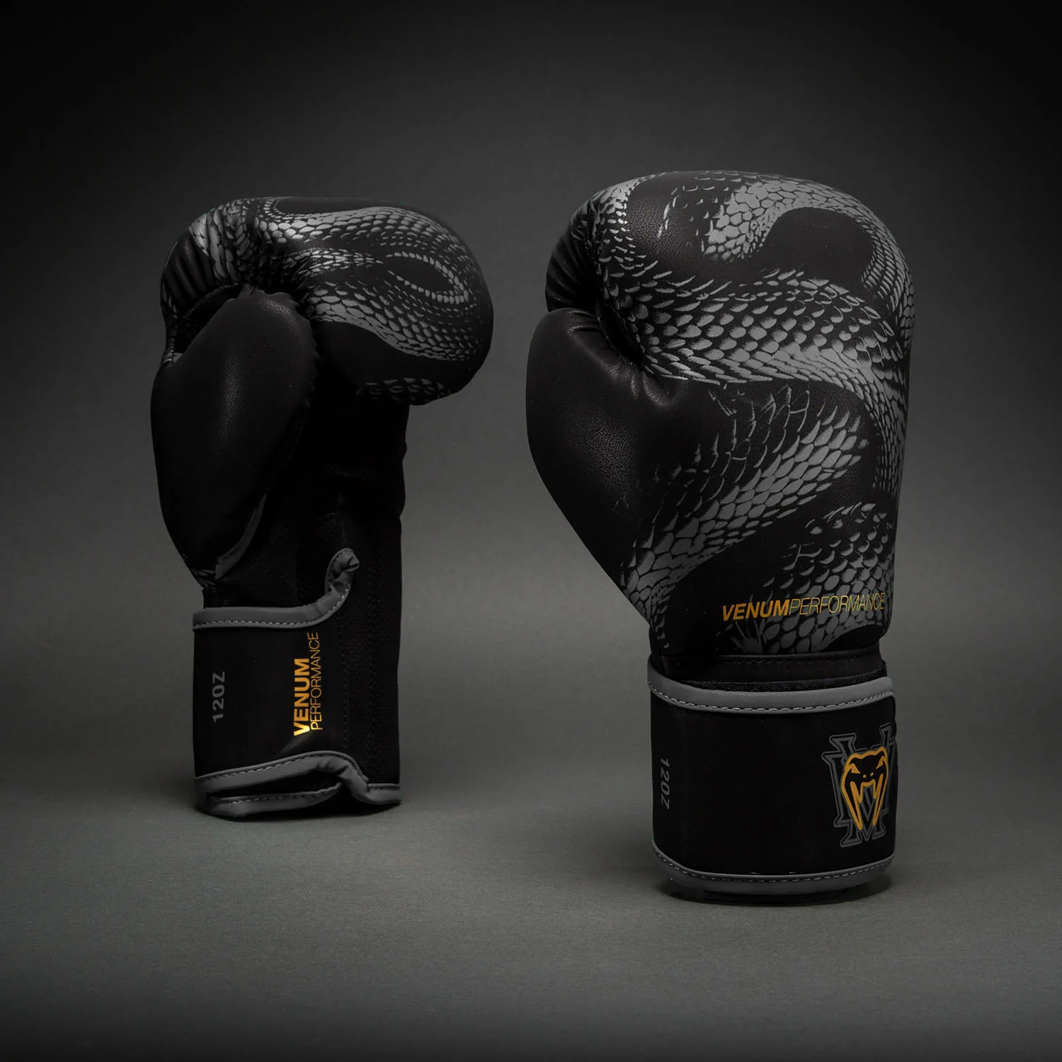 Venum Matupa Boxing Gloves - Black/Grey/Gold
