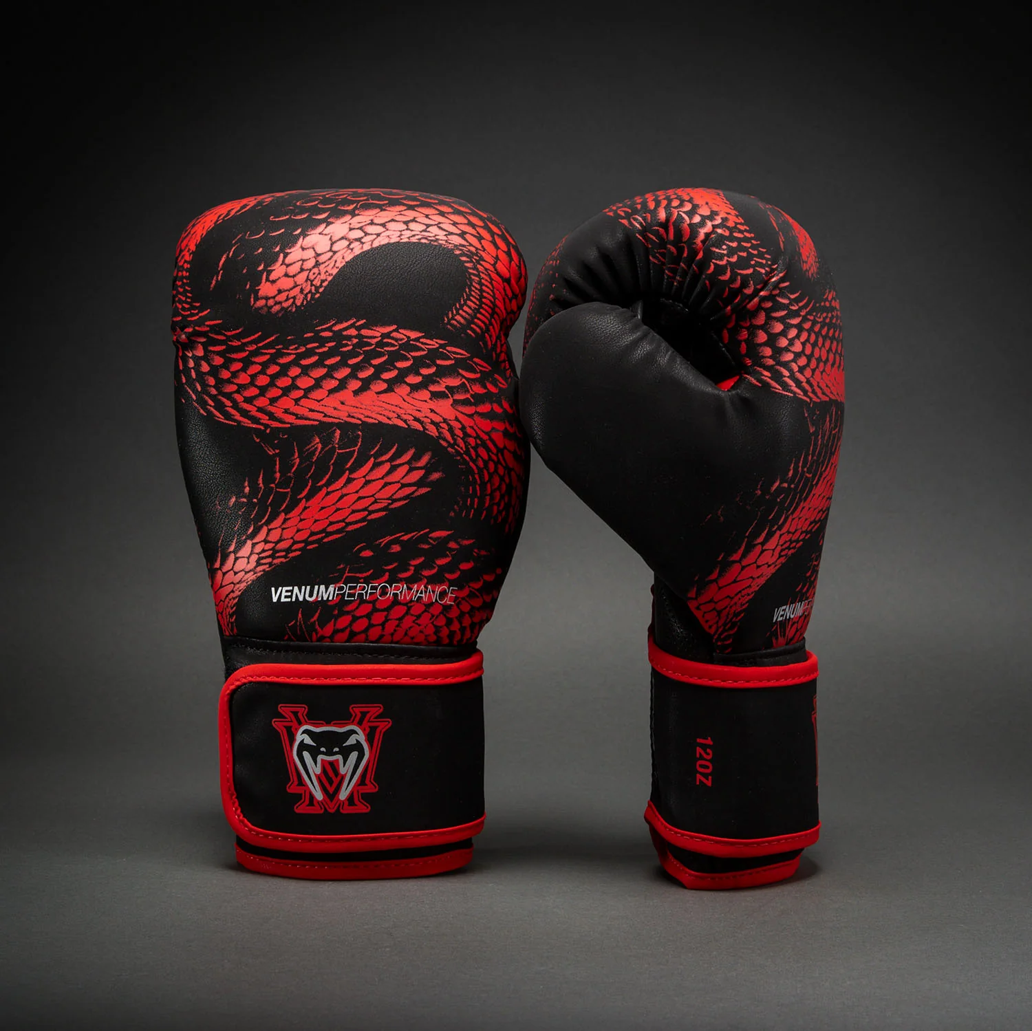 Venum Matupa Boxing Gloves - Black/Red/Silver - Image 2