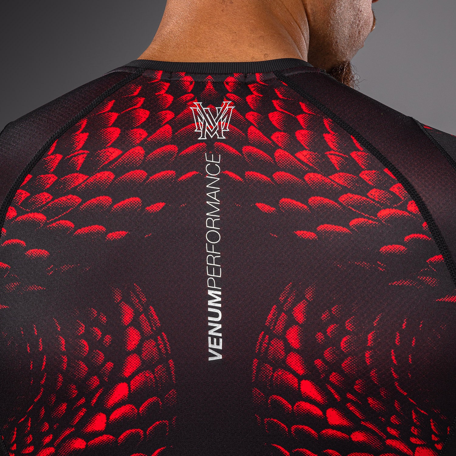 Venum Matupa Short Sleeve Rashguard - Black/Red/Silver - Image 5