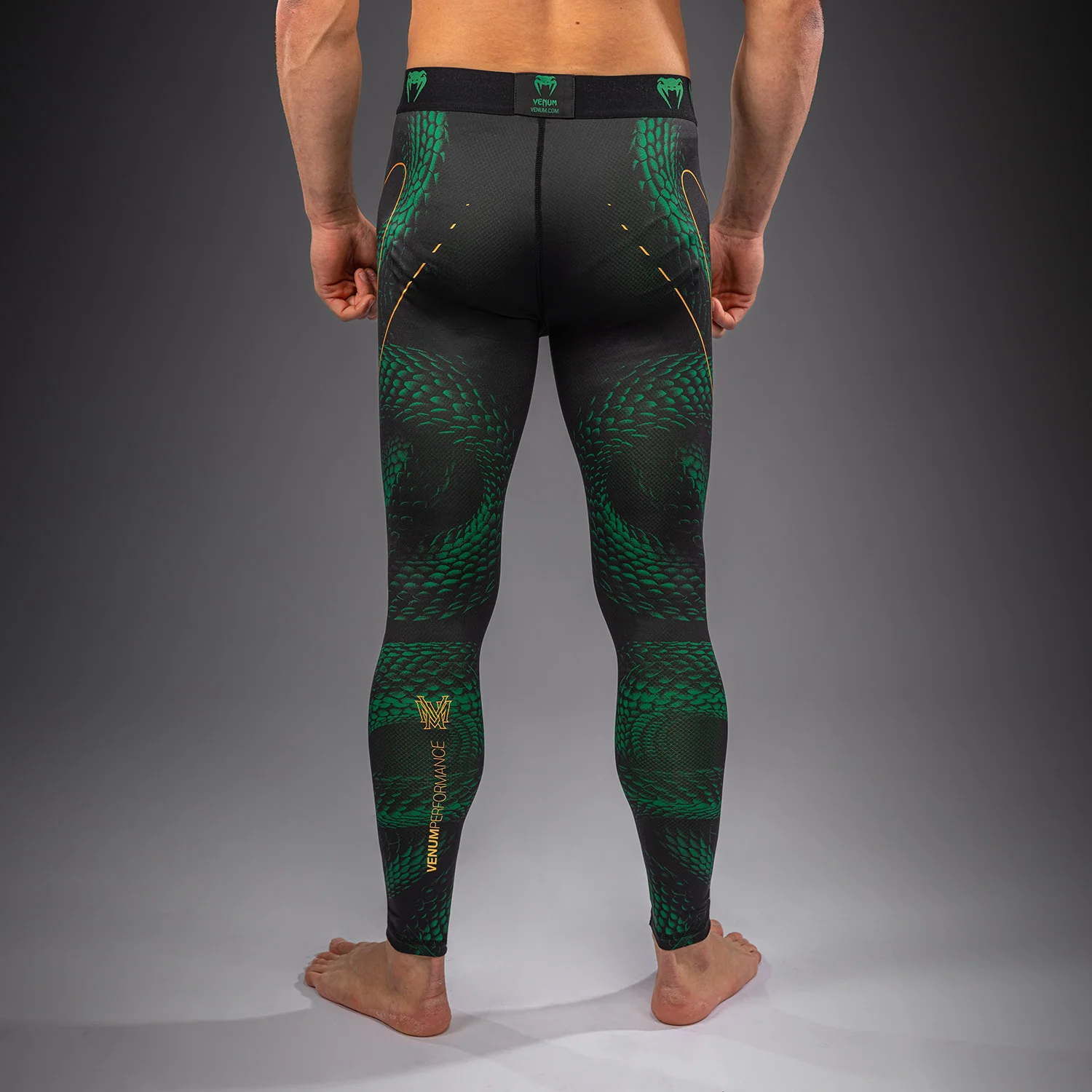 Venum Matupa Spats - Black/Green/Gold - Image 4