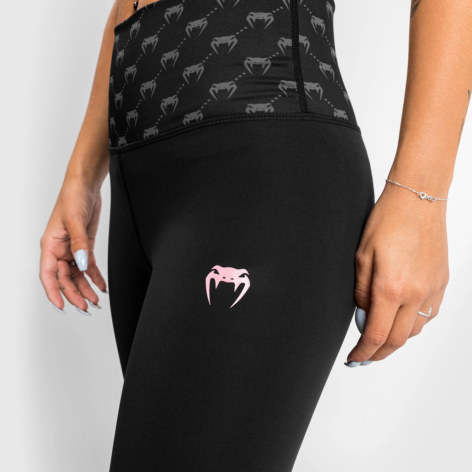 Venum Monogram 7/8 Leggings - Black/Pink Gold - Image 6