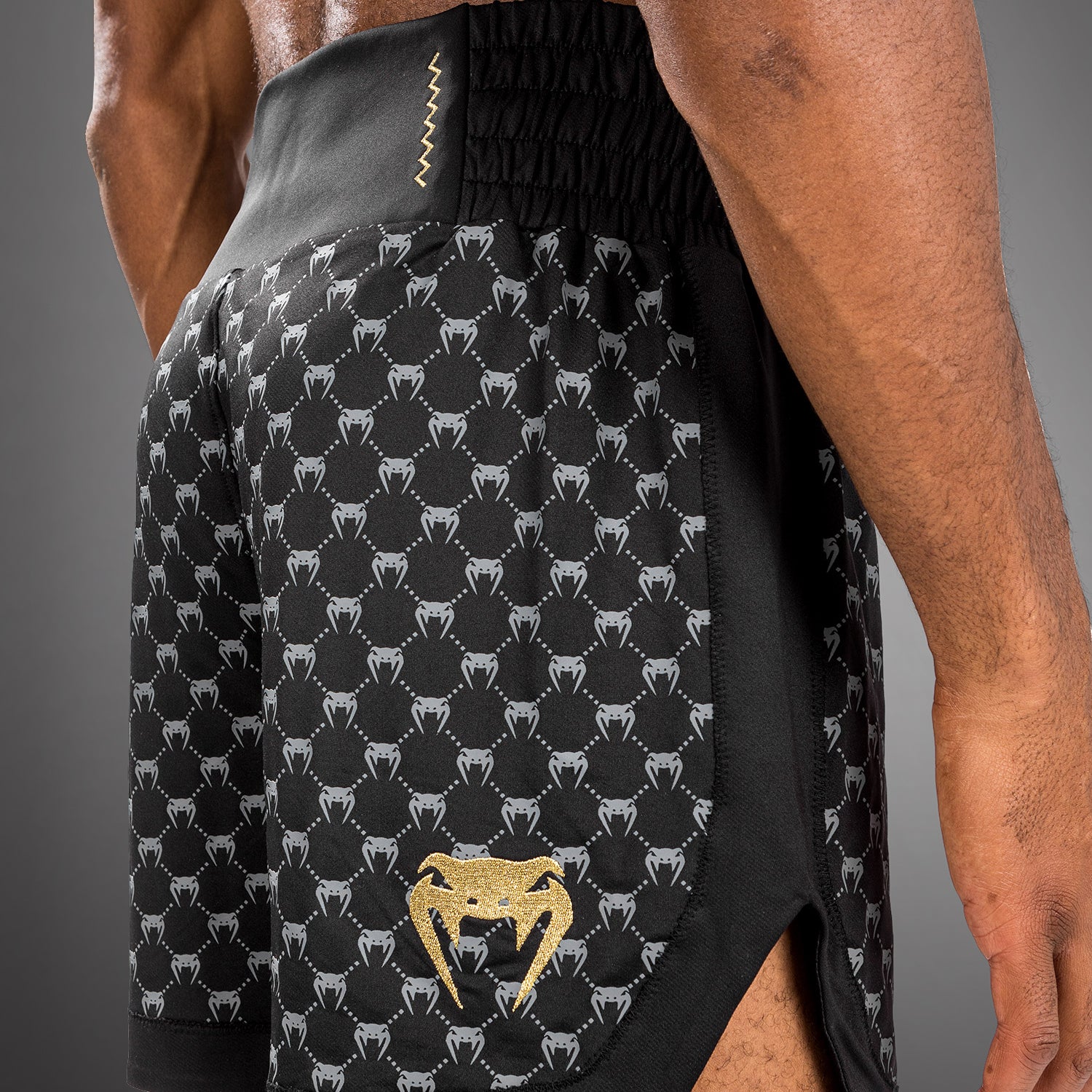 Venum Monogram Boxing Short - Black - Image 10