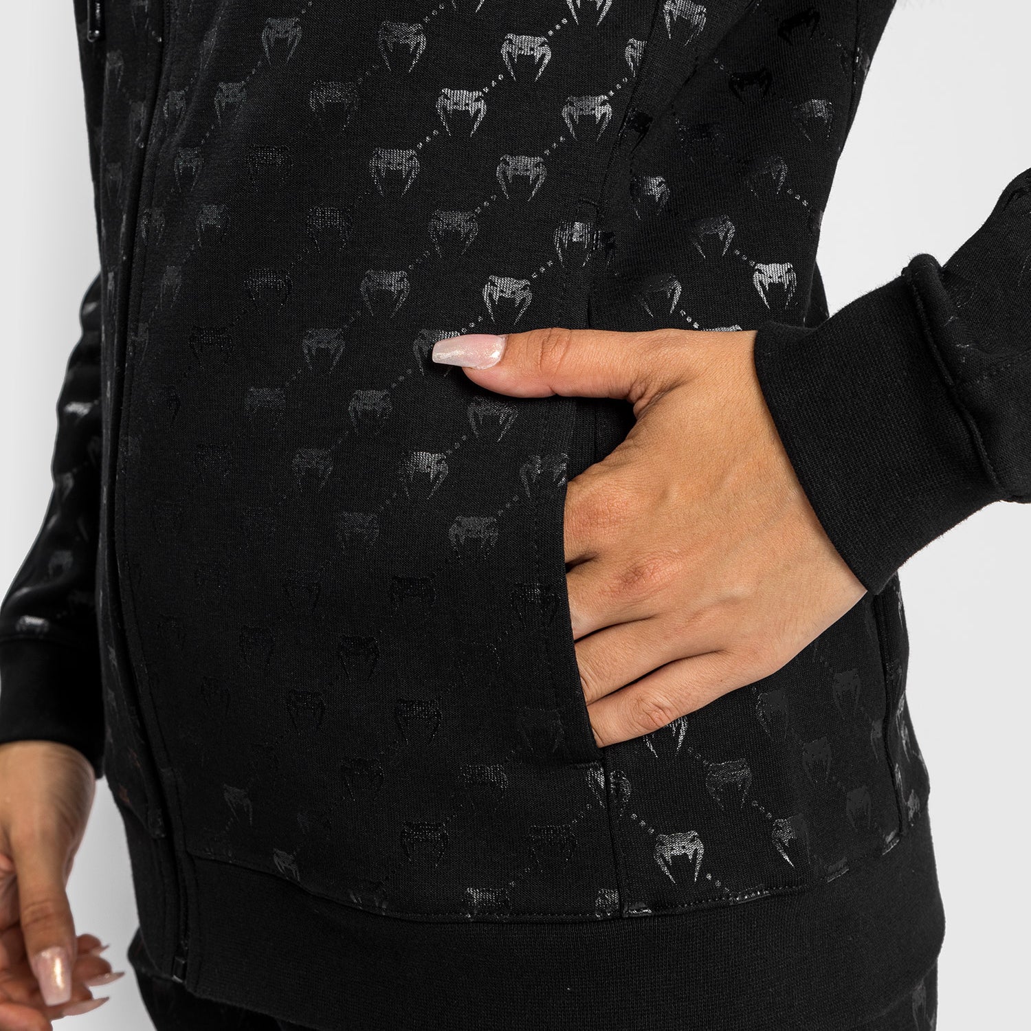 Venum Monogram Hoodie - Black/Pink Gold - Image 5