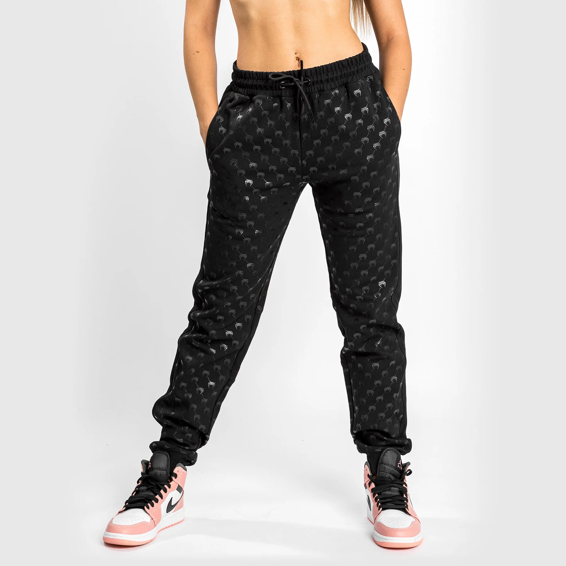 Venum Monogram Joggers - For Women - Black/Pink Gold - Image 3