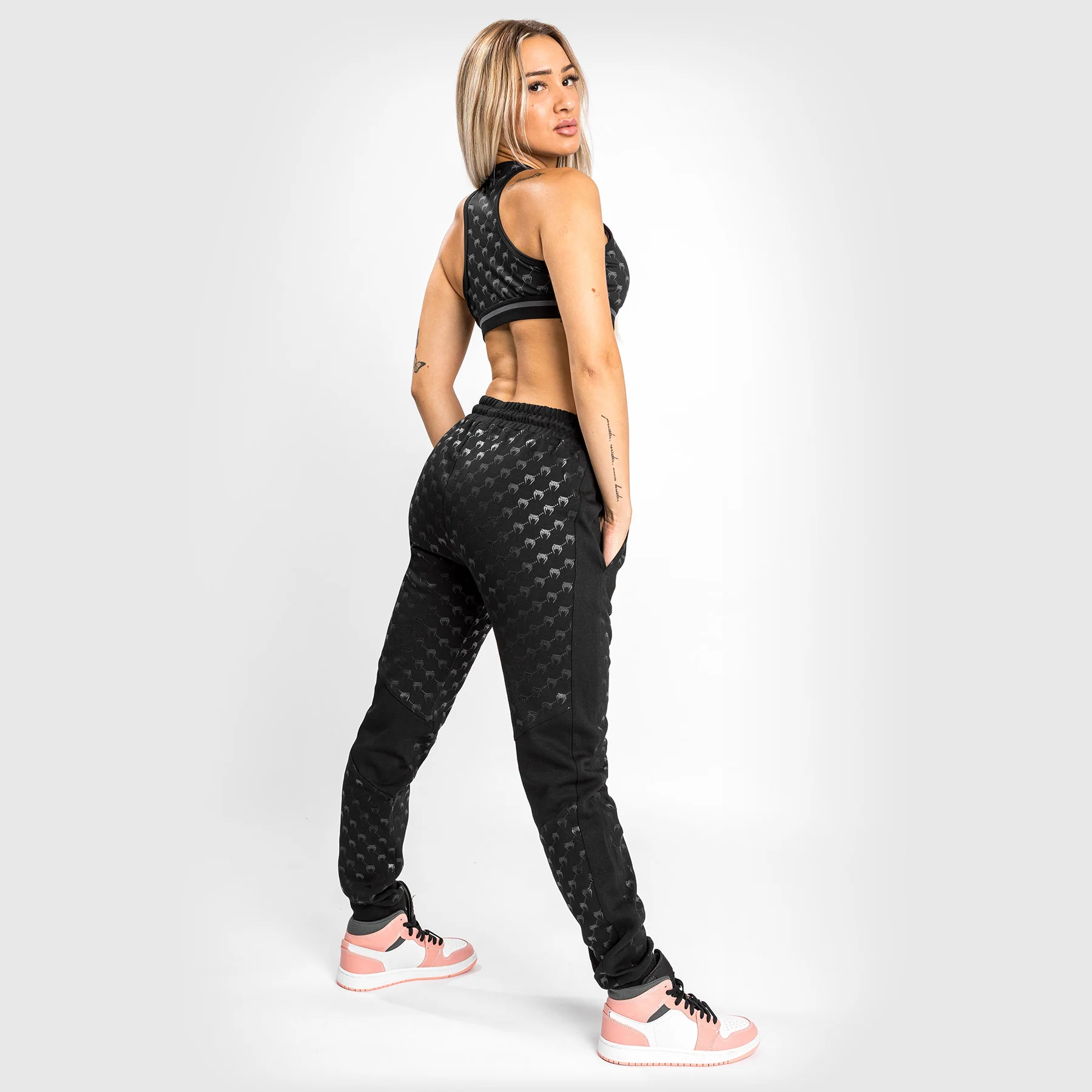 Venum Monogram Joggers - For Women - Black/Pink Gold - Image 4