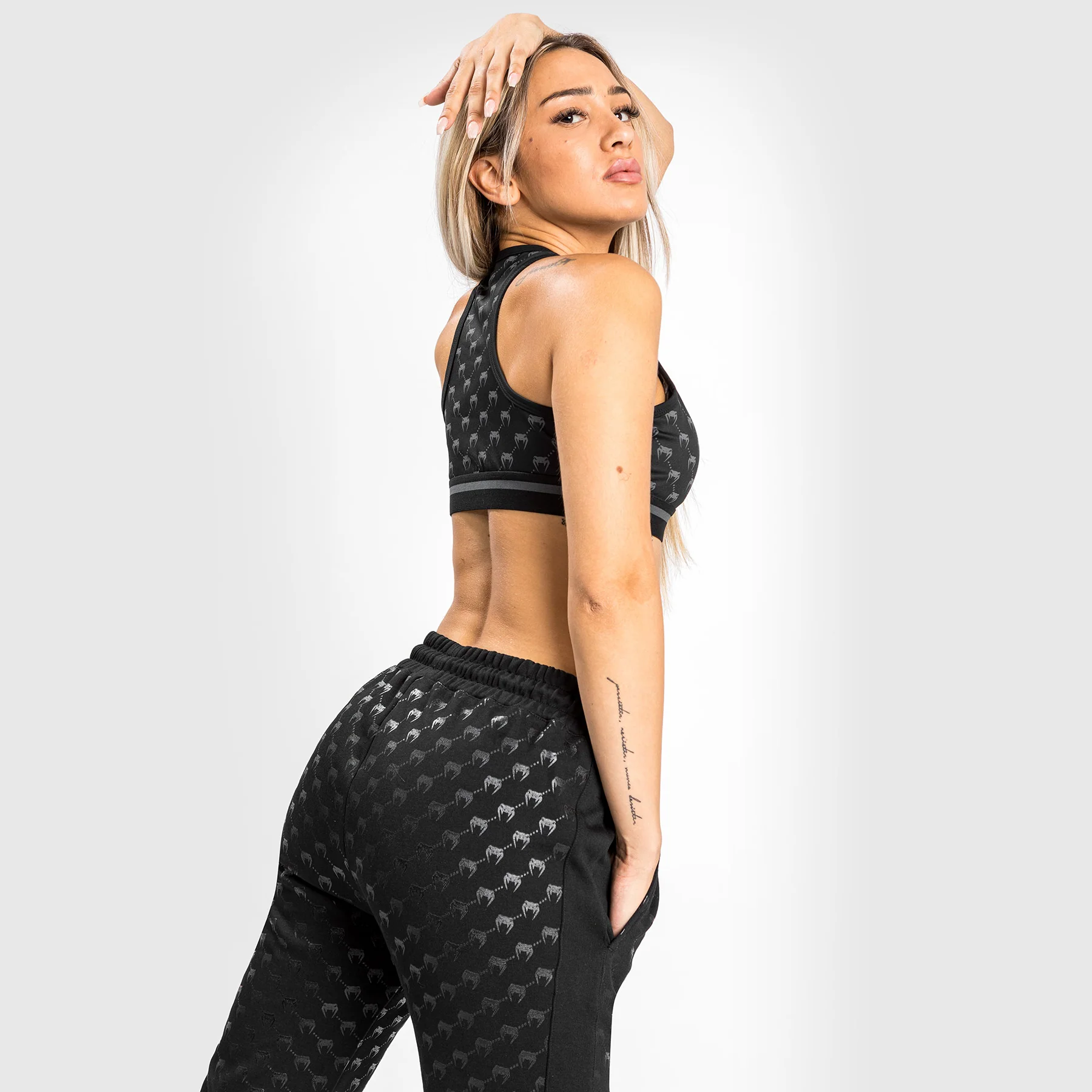 Venum Monogram Joggers - For Women - Black/Pink Gold - Image 5
