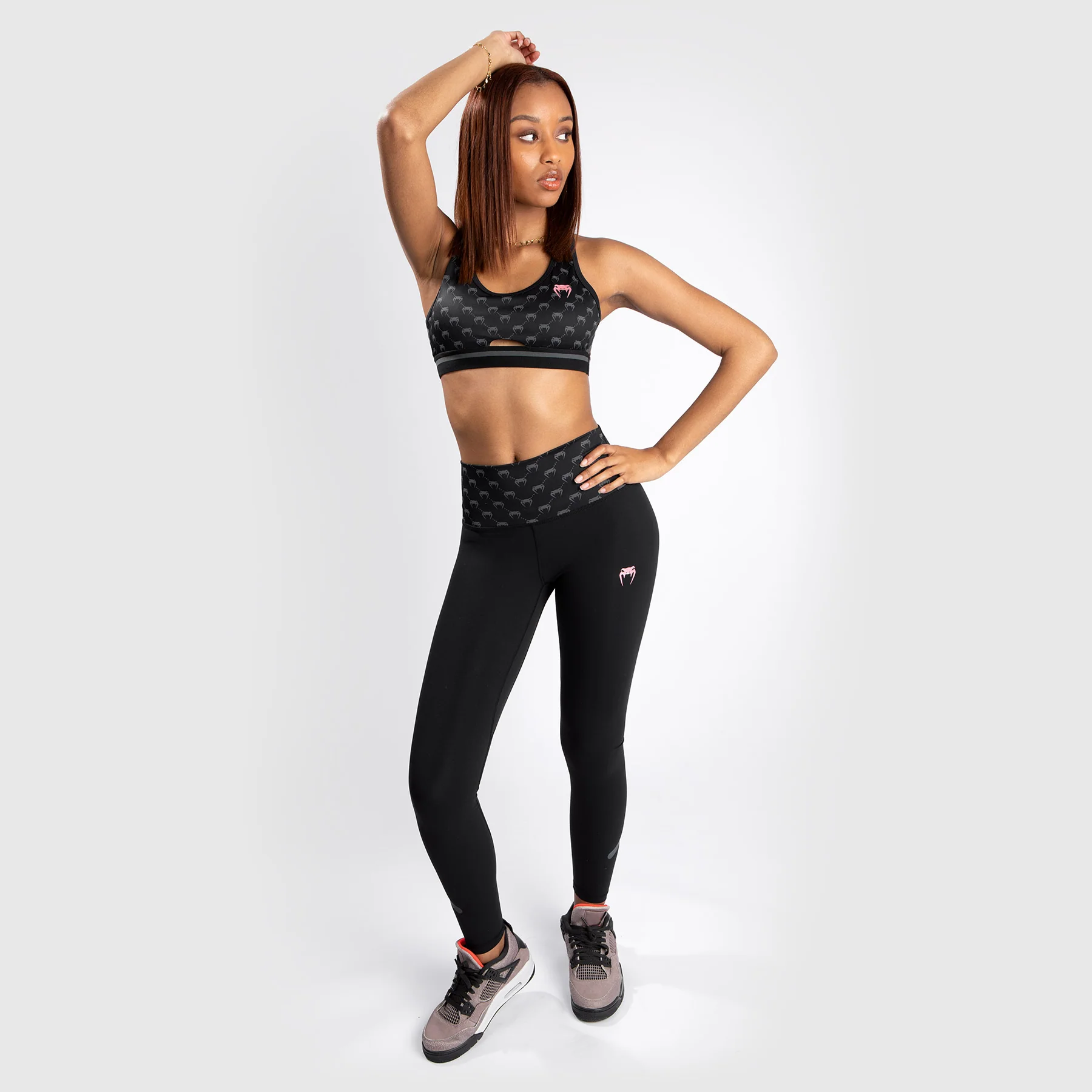 Venum Monogram Leggings - Black/Pink Gold