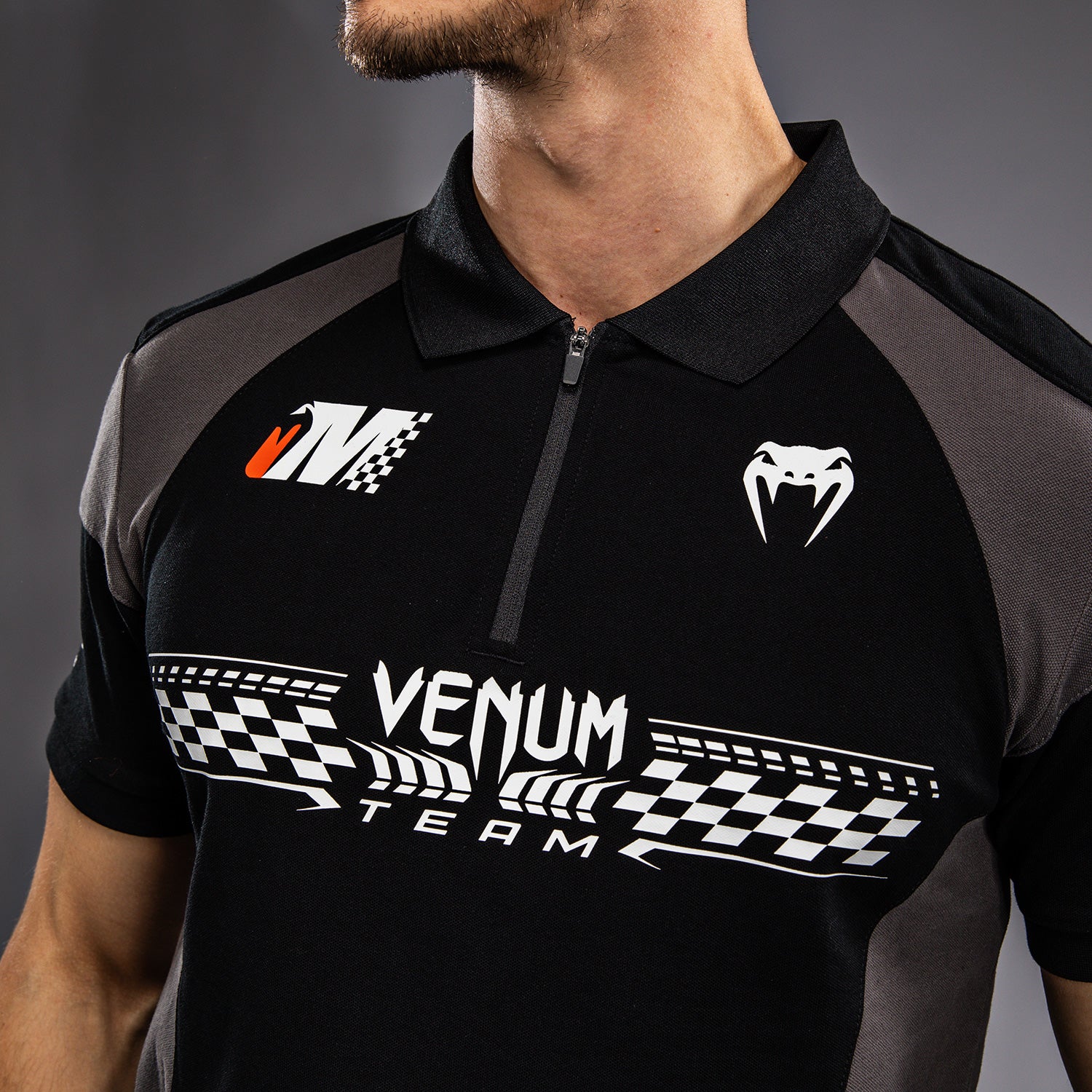 Venum Motorsport Cotton Polo - Deep Black - Image 8