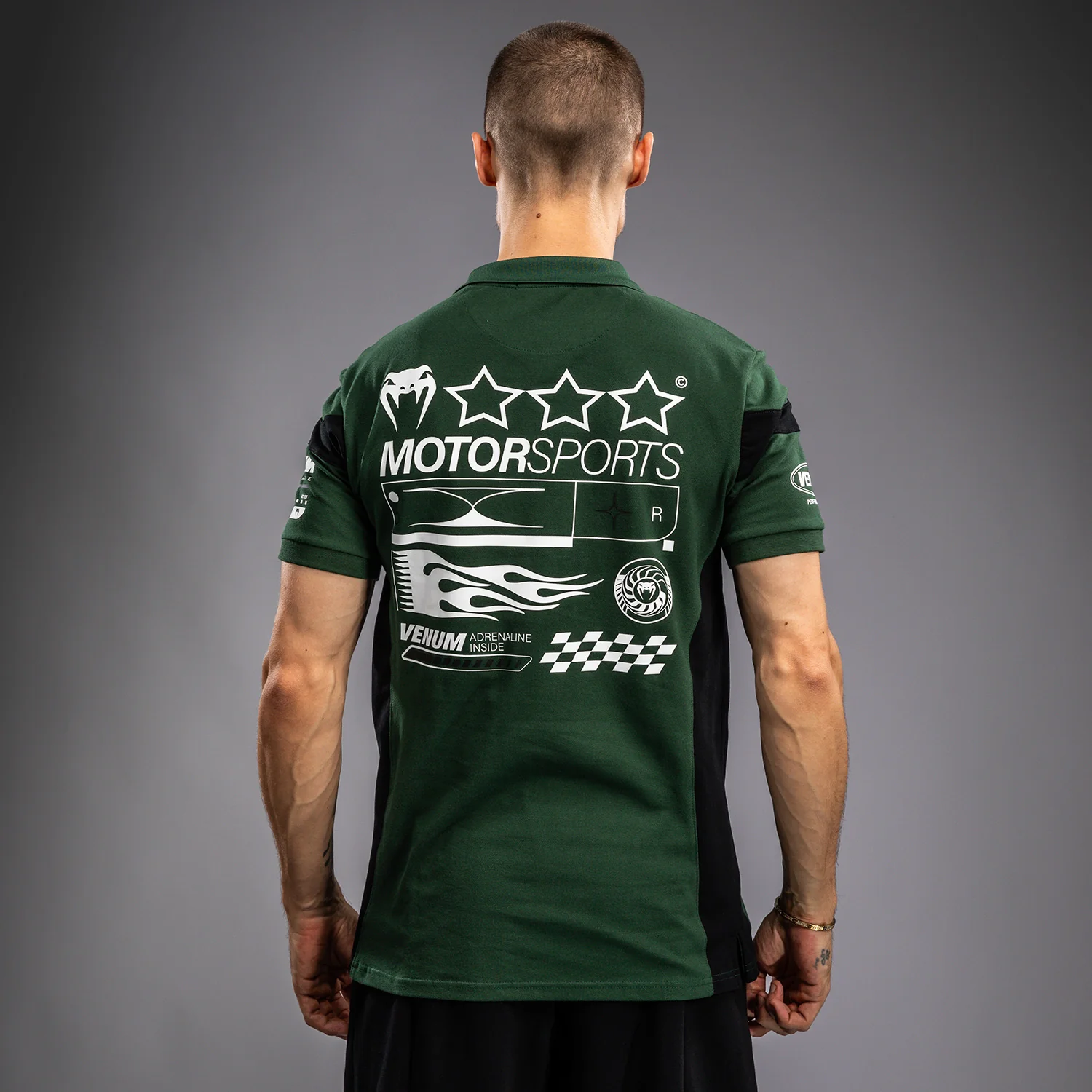 Venum Motorsport Cotton Polo - Deep Forest