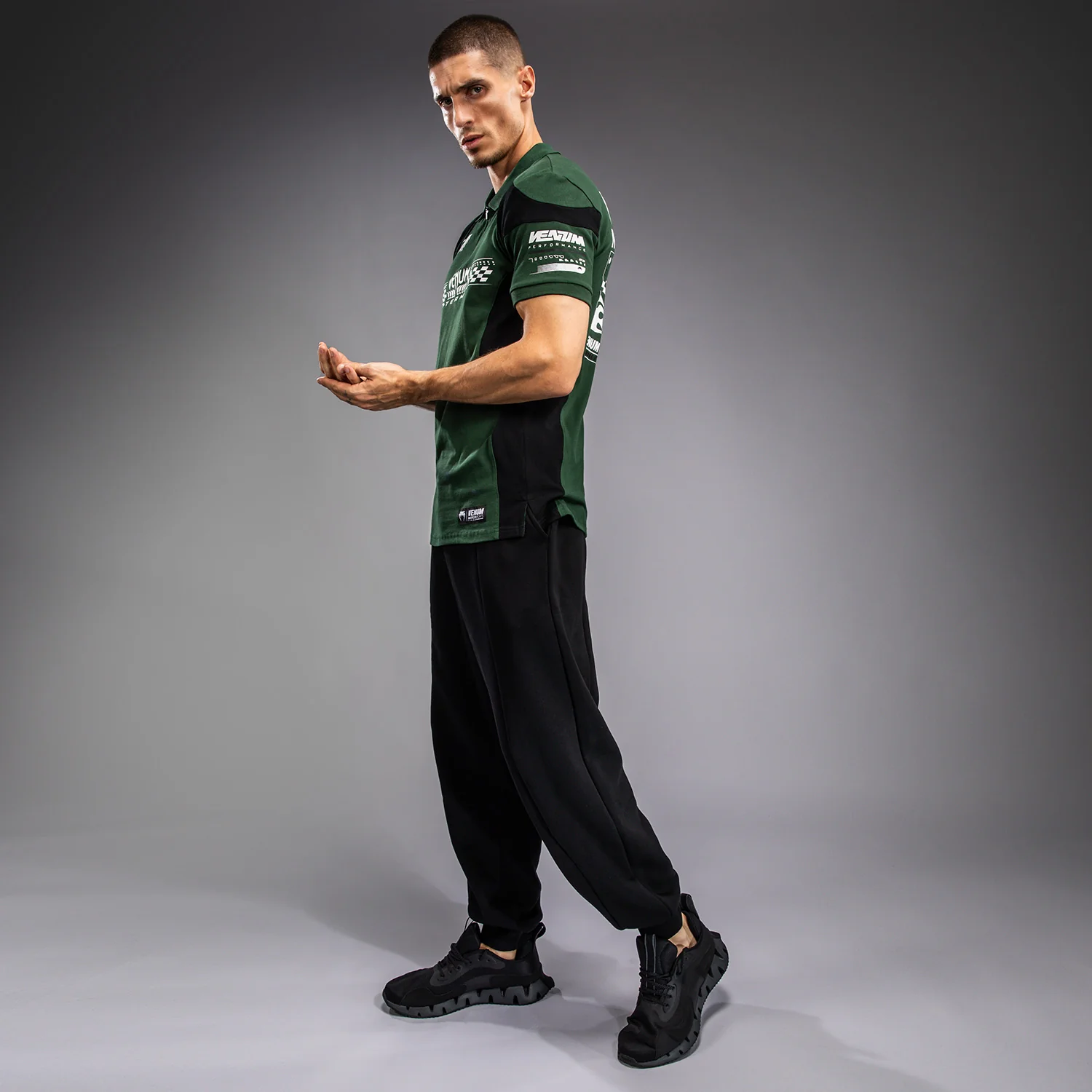 Venum Motorsport Cotton Polo - Deep Forest - Image 4