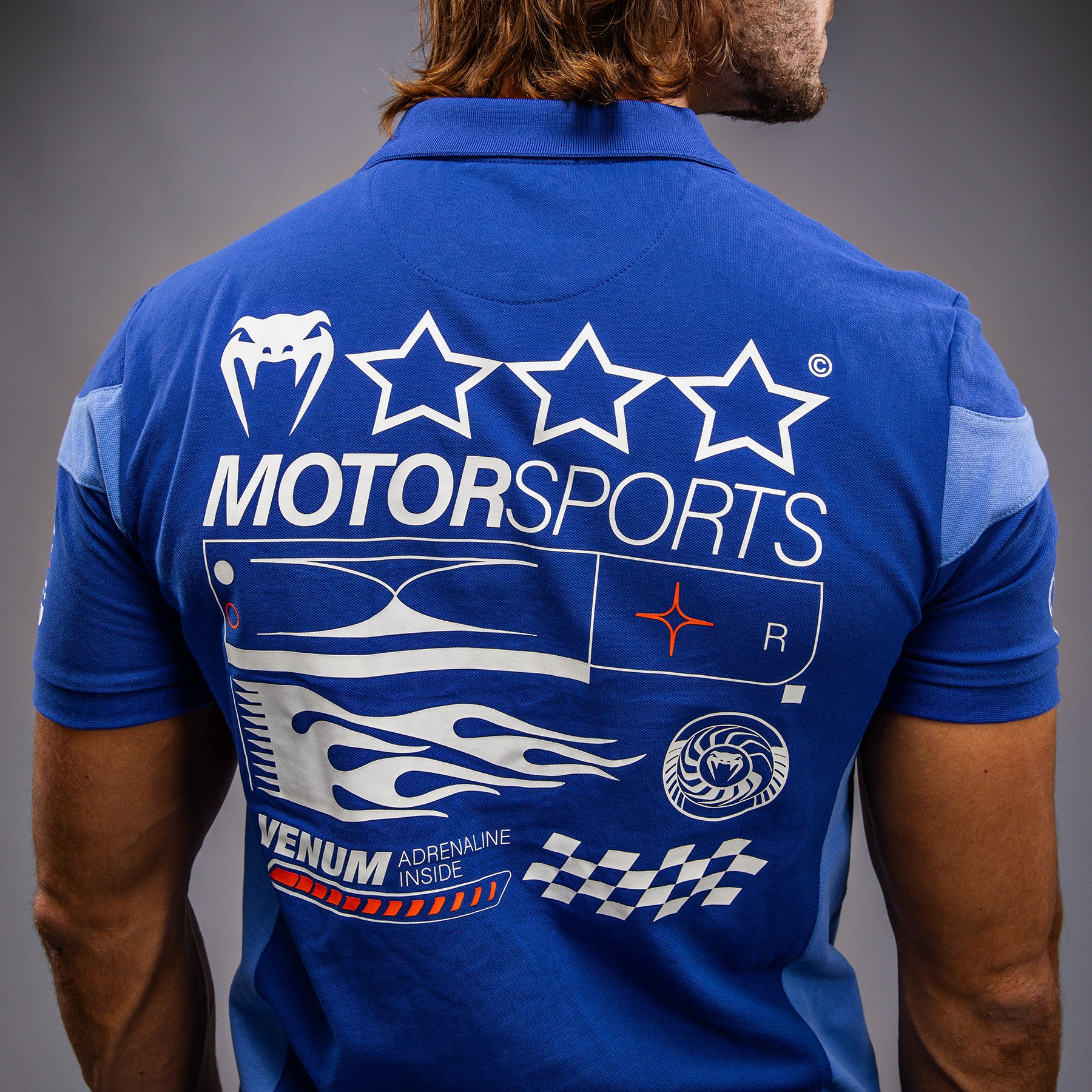 Venum Motorsport Cotton Polo - Royal Blue - Image 7