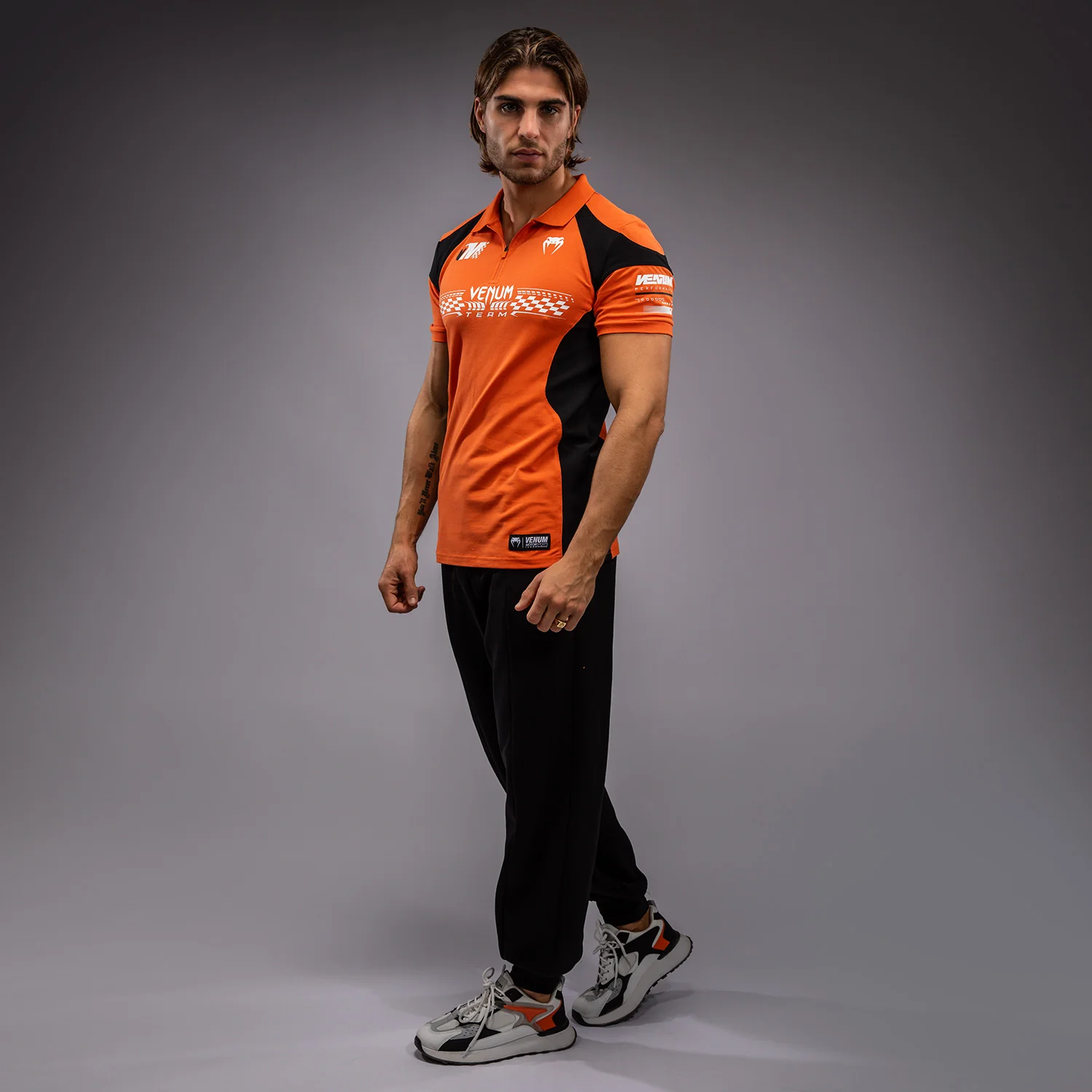 Venum Motorsport Cotton Polo - Tangerine - Image 3