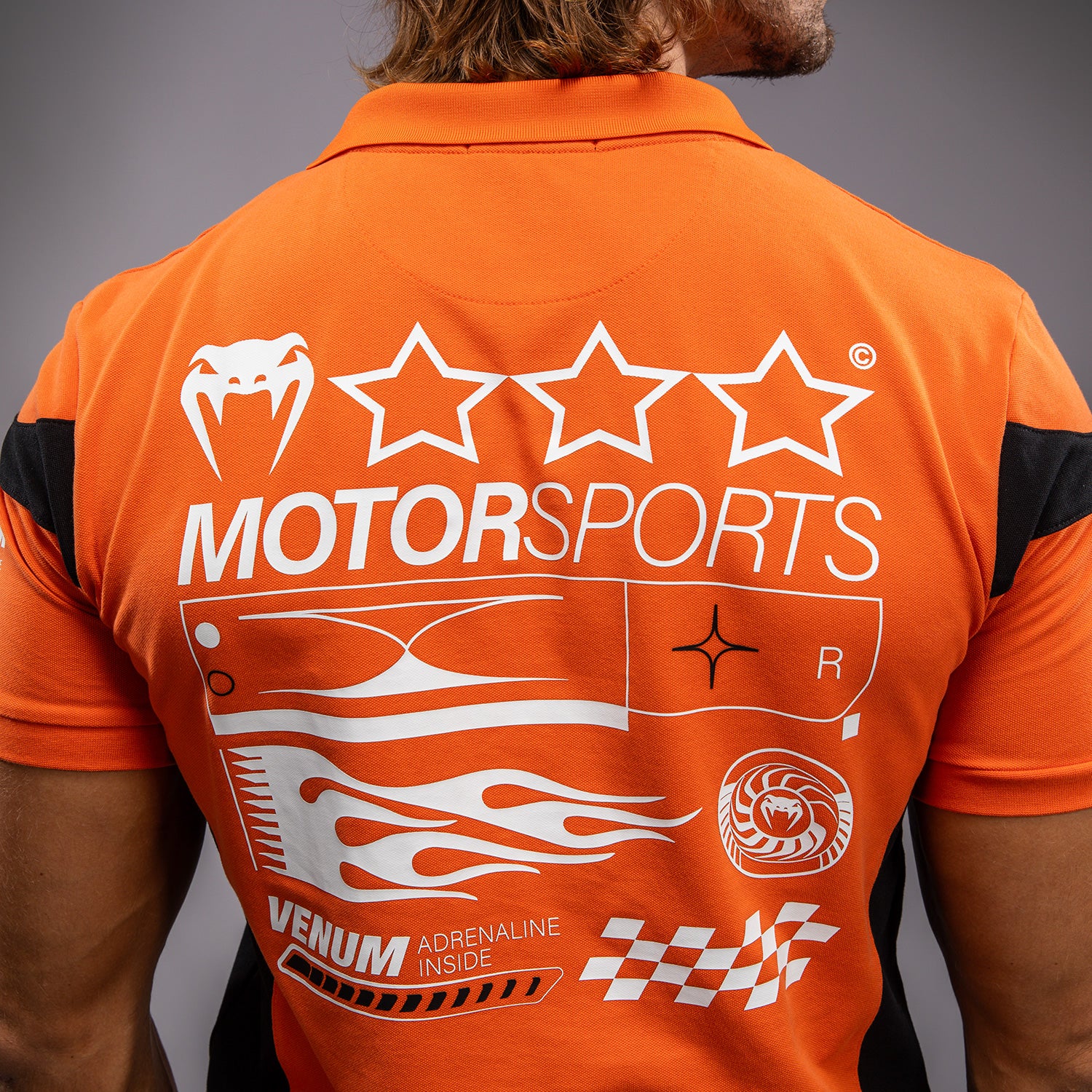 Venum Motorsport Cotton Polo - Tangerine - Image 6