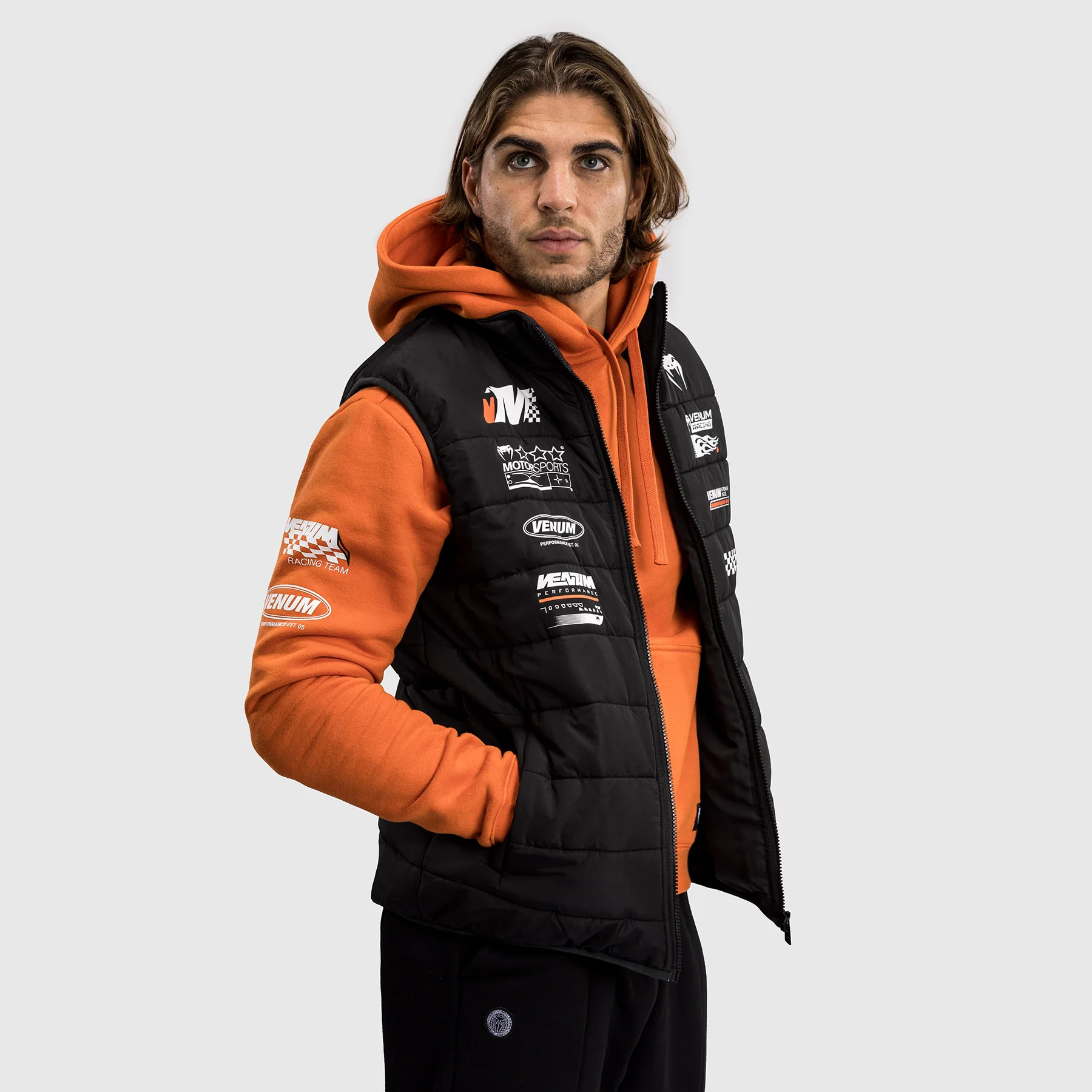Venum Motorsport Down Jacket - Deep Black - Image 2