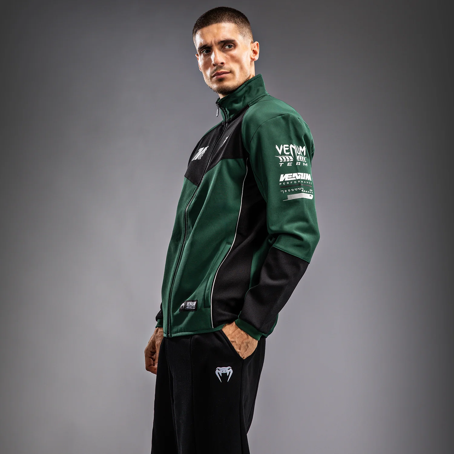 Venum Motorsport Softshell Jacket - Deep Forest - Image 3