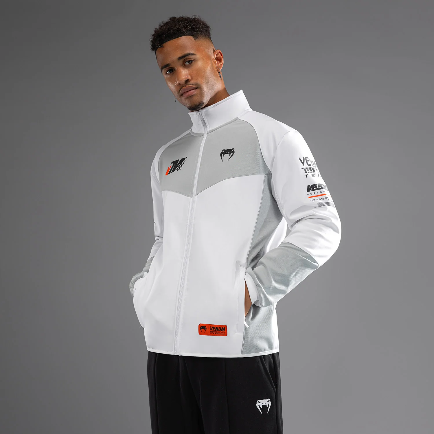 Venum Motorsport Softshell Jacket - Snow White - Image 2