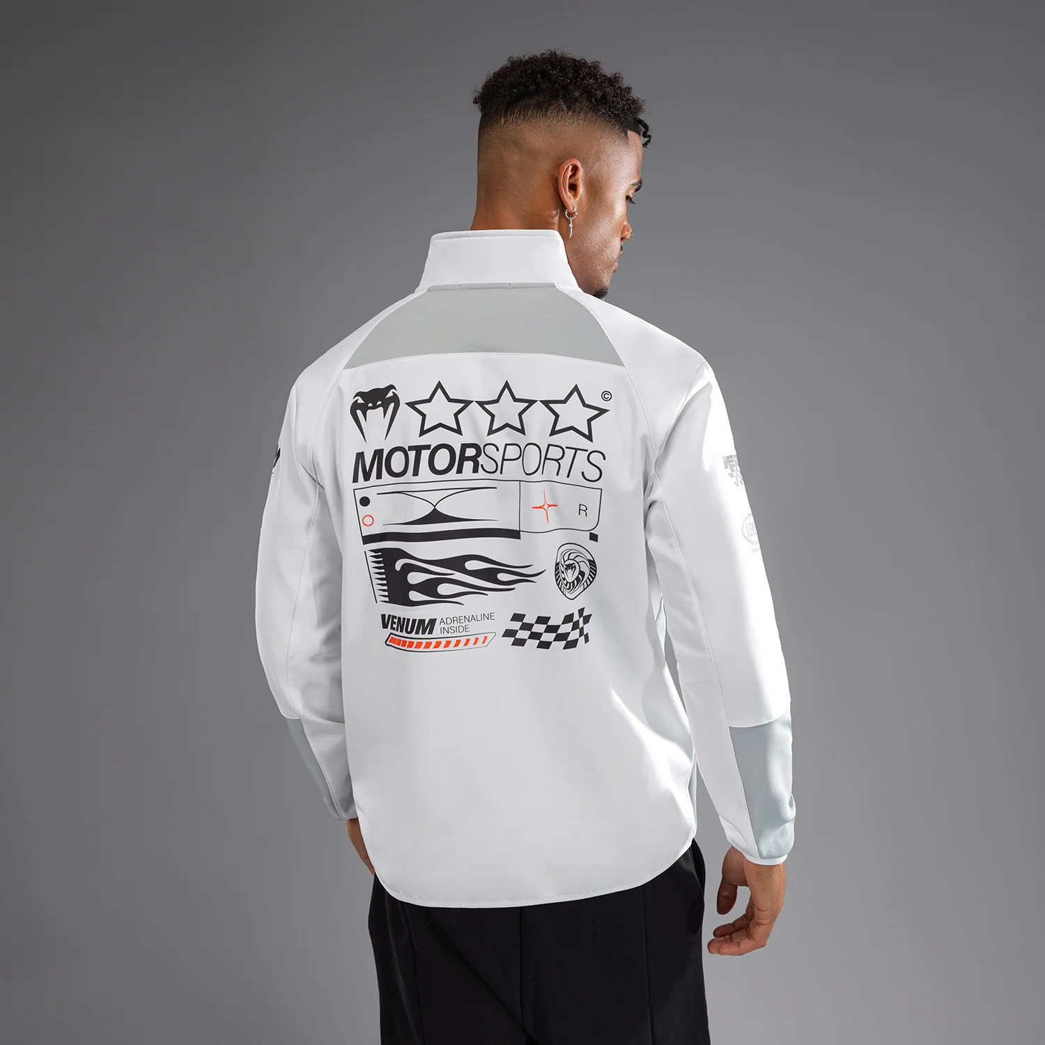 Venum Motorsport Softshell Jacket - Snow White - Image 3