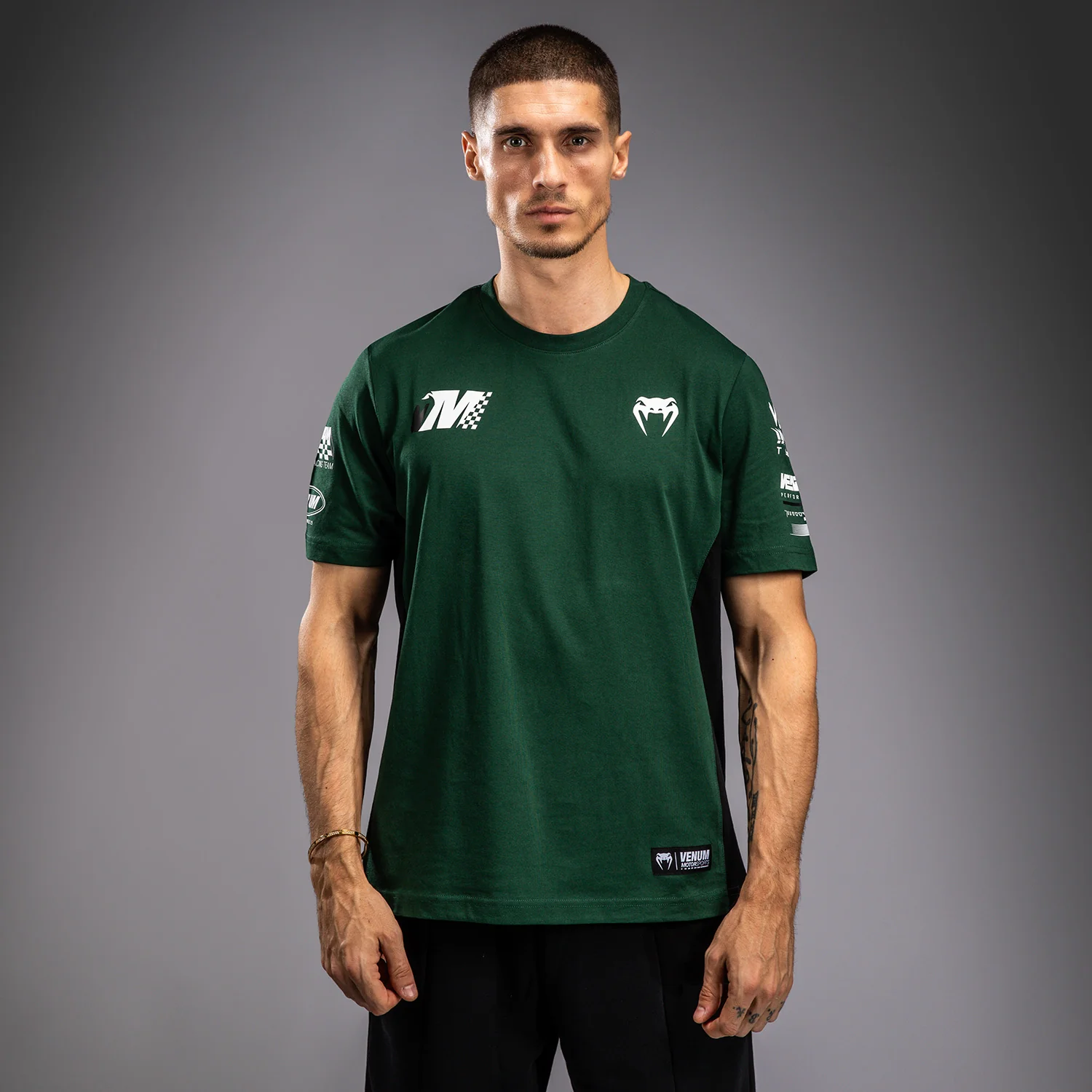 Venum Motorsport T-Shirt - Deep Forrest - Image 2