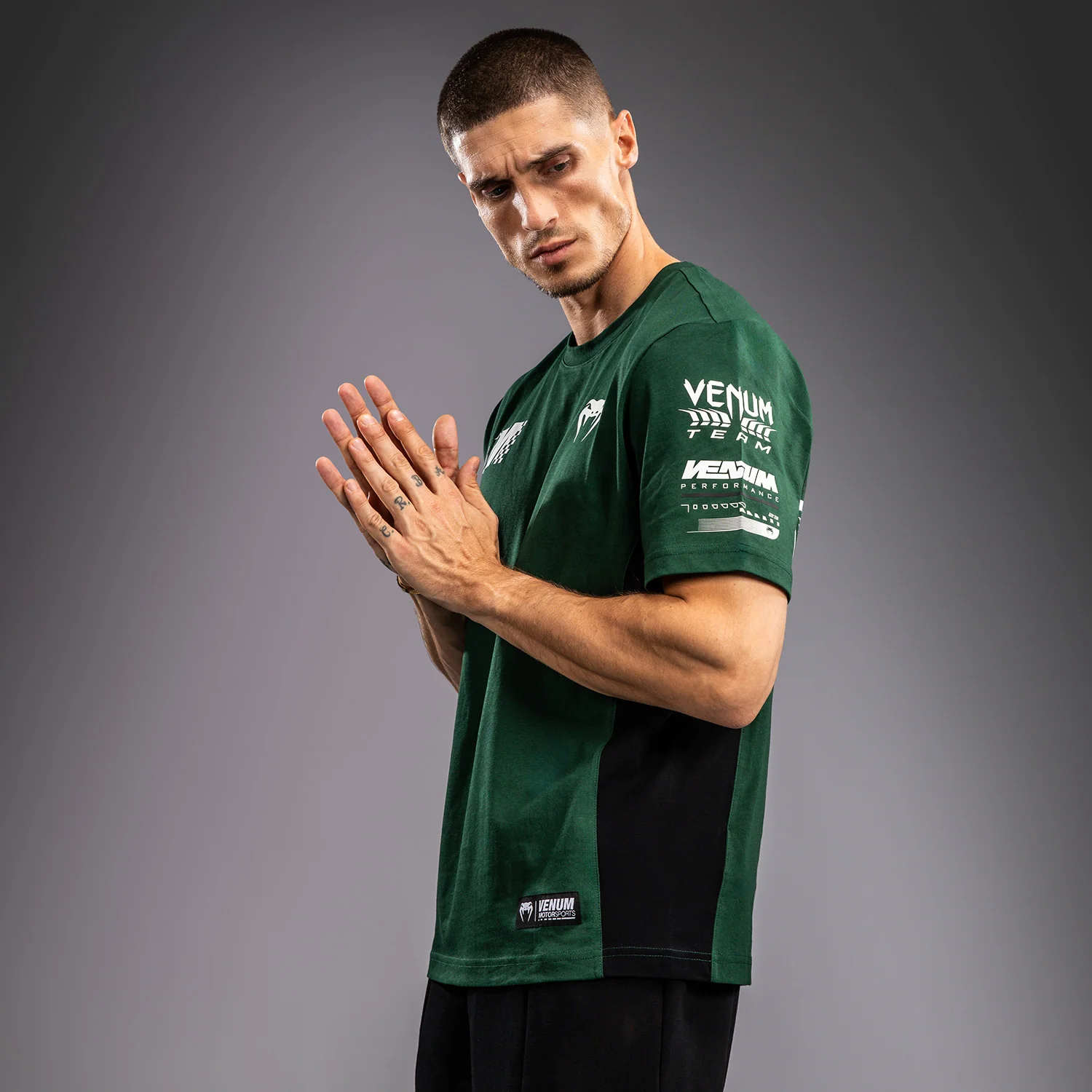 Venum Motorsport T-Shirt - Deep Forrest - Image 4