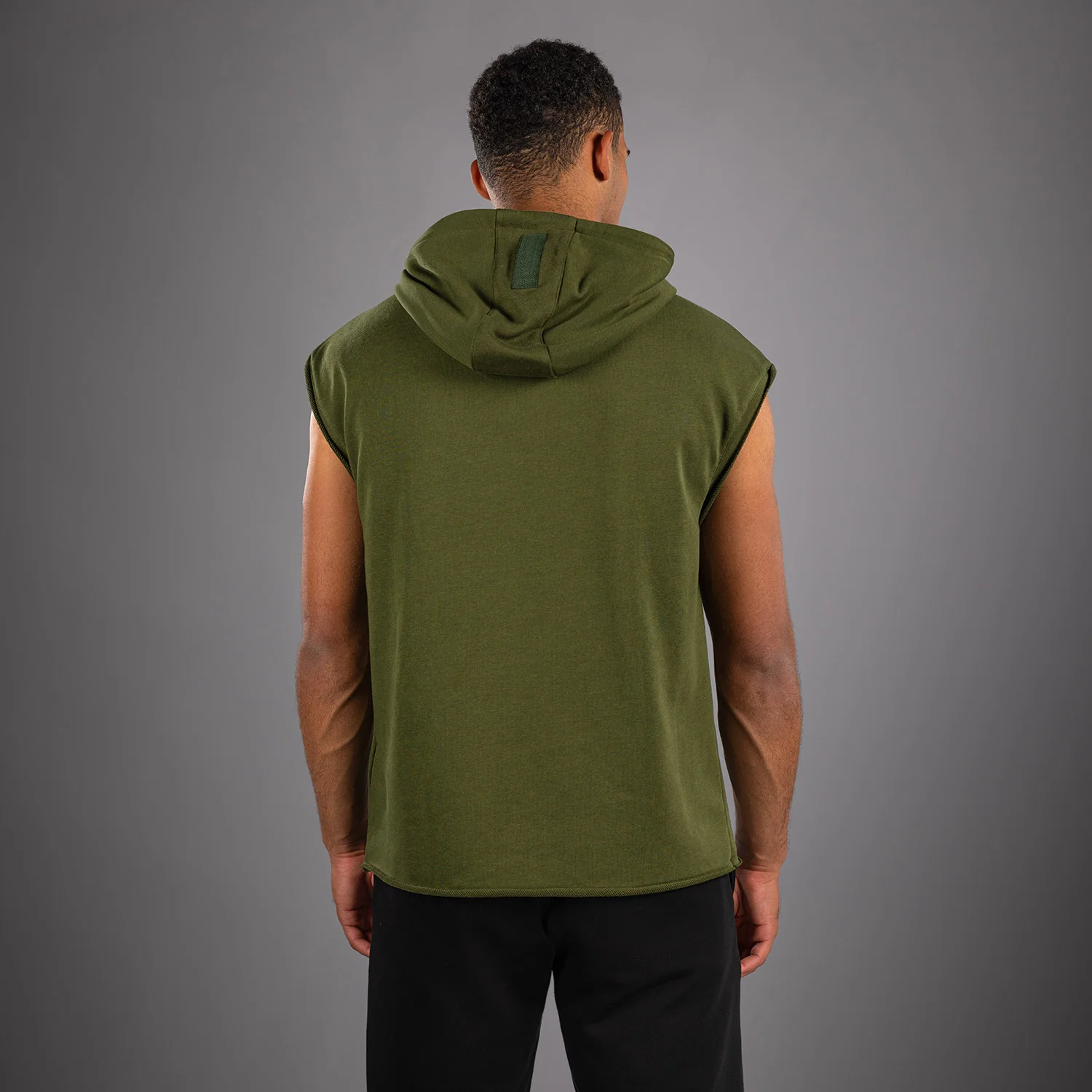 Venum Muay Thai VT Sleeveless Hoodie - Military Green - Image 3
