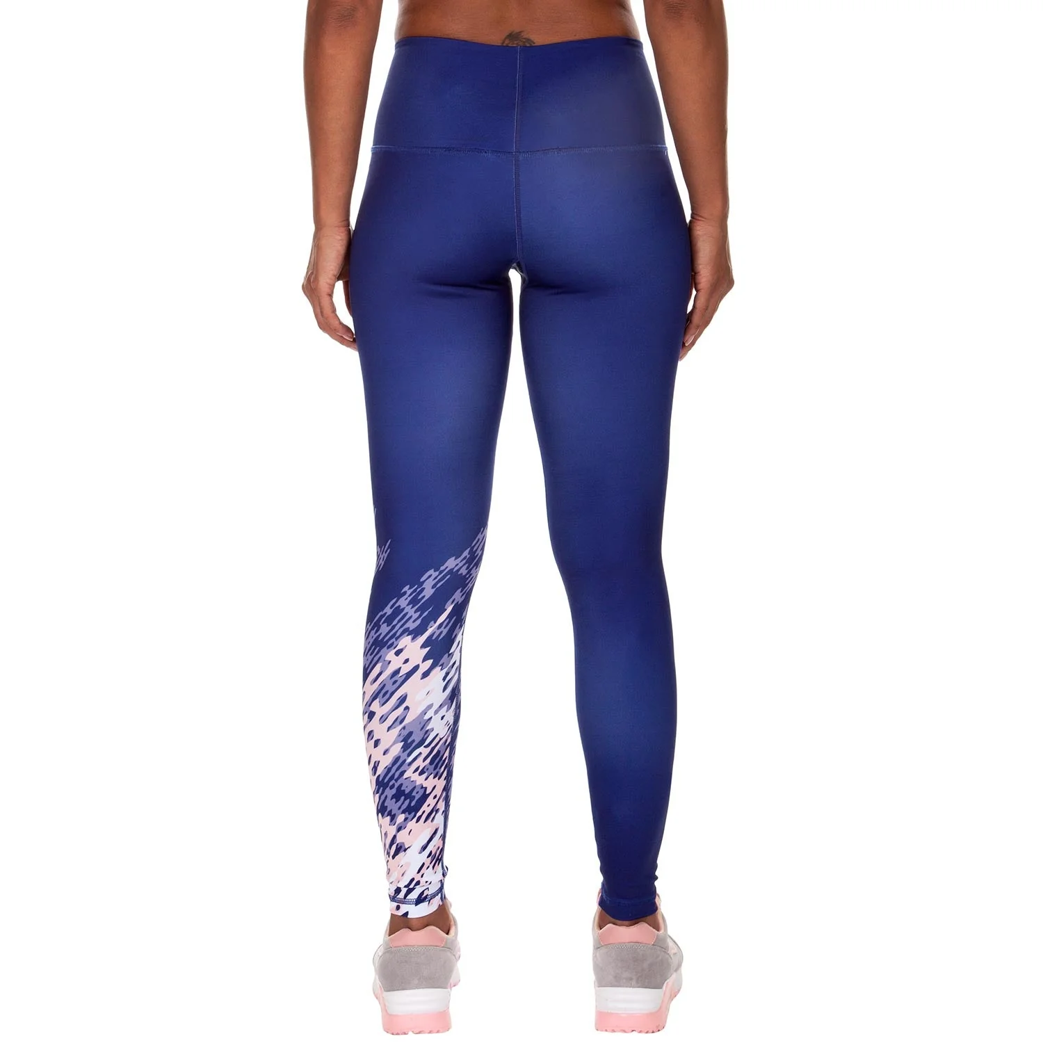 Venum Neo Camo Leggings - Navy Blue/Coral - Image 4