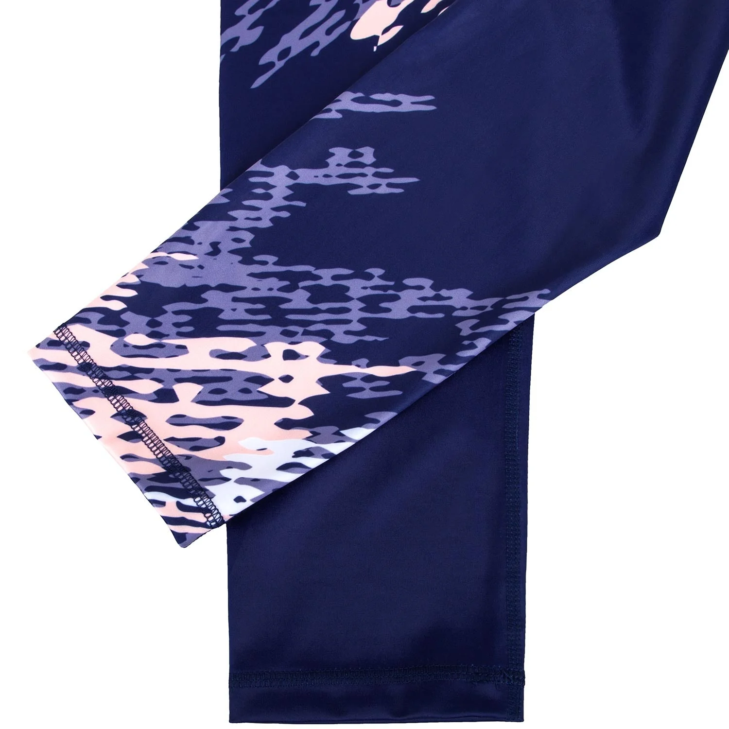 Venum Neo Camo Leggings - Navy Blue/Coral - Image 8