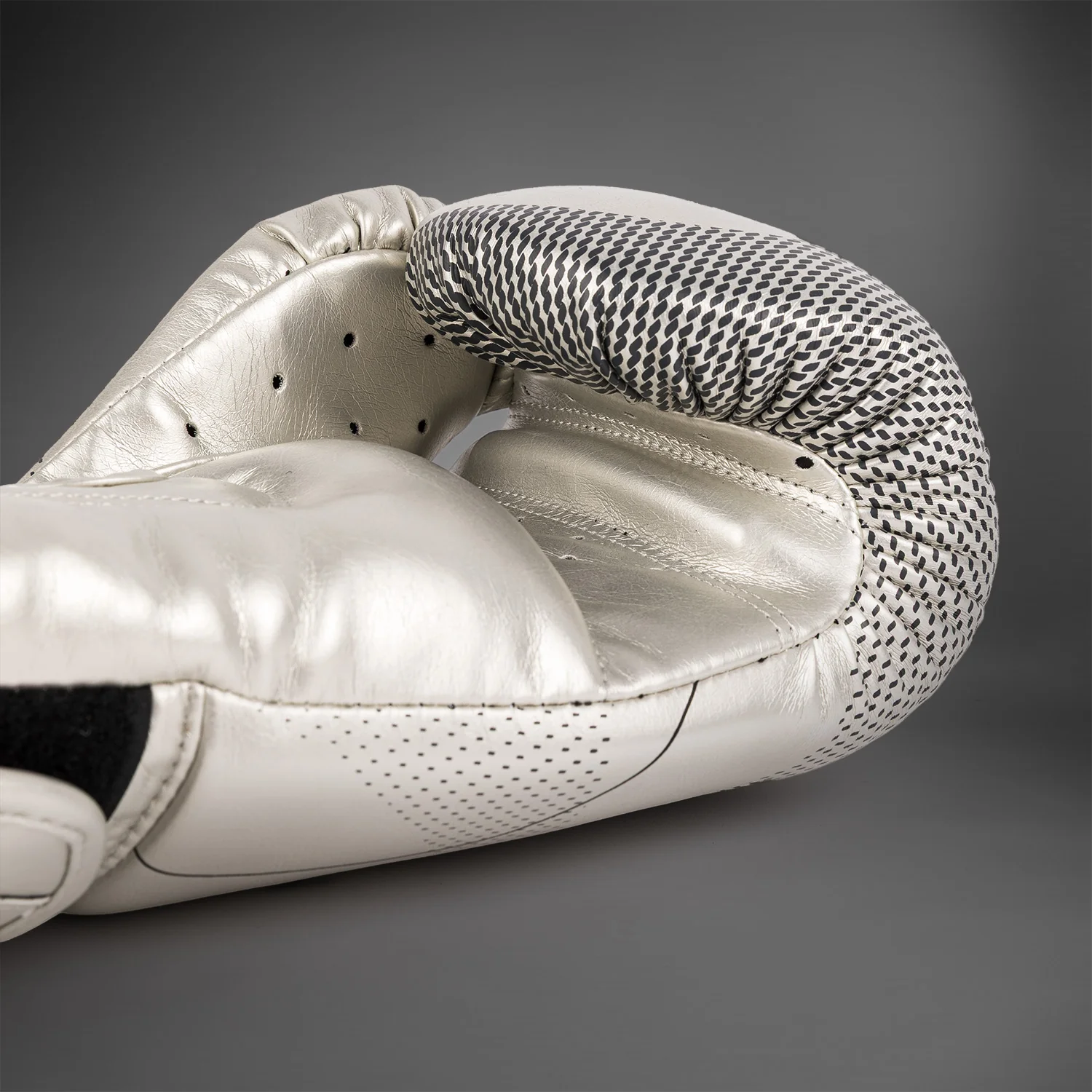 Venum Nexus Boxing Gloves - Silver/Black - Image 5