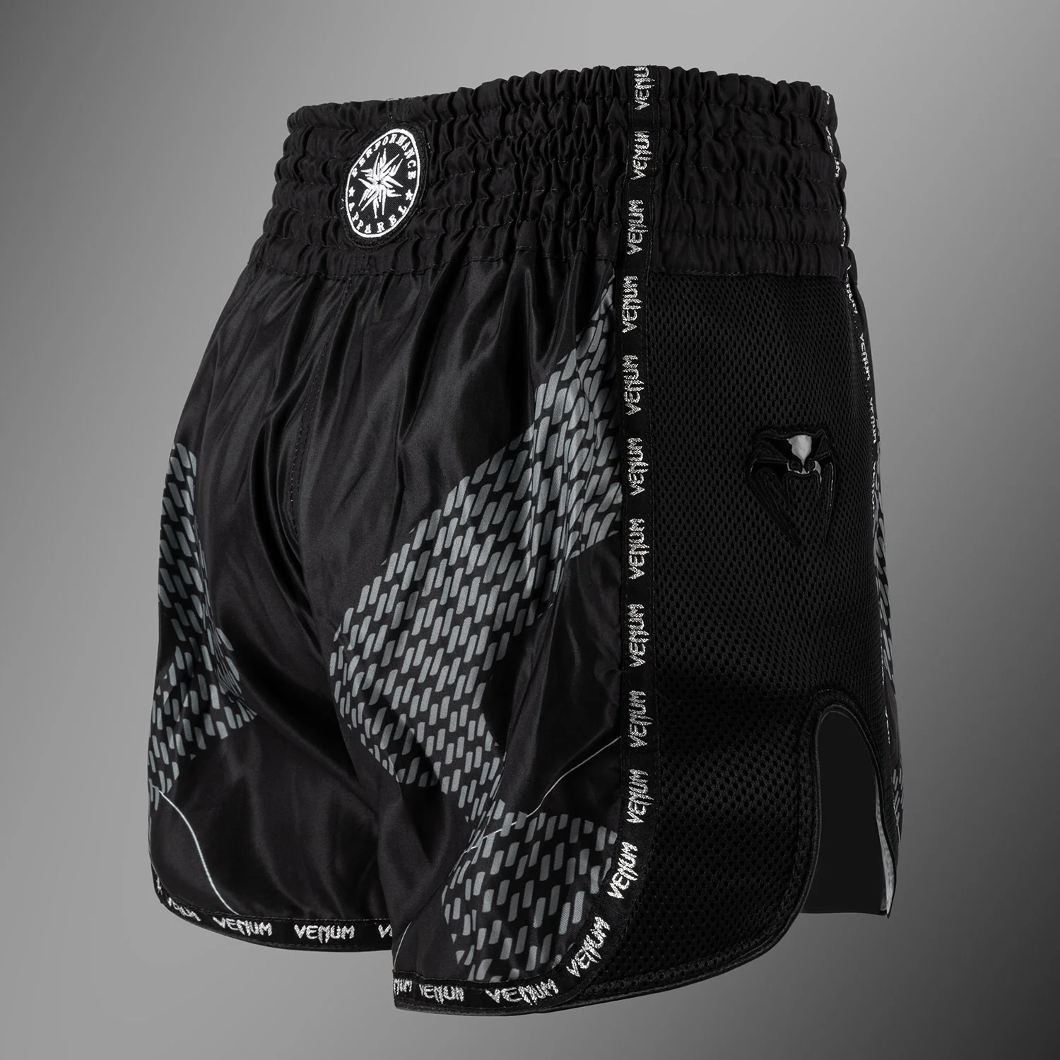 Venum Nexus Muay Thai Shorts - Black/Silver - Image 2