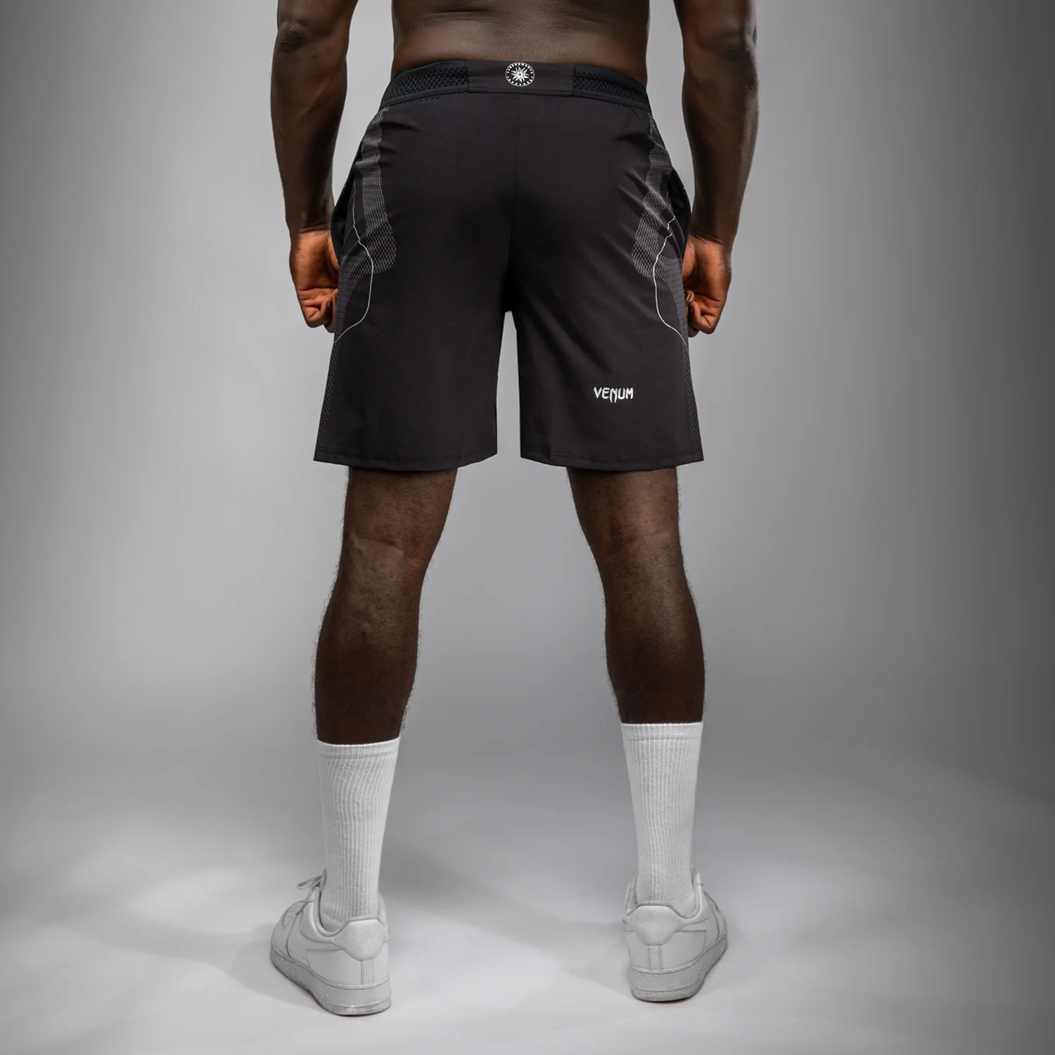 Venum Nexus Training Shorts - Black/Silver - Image 4